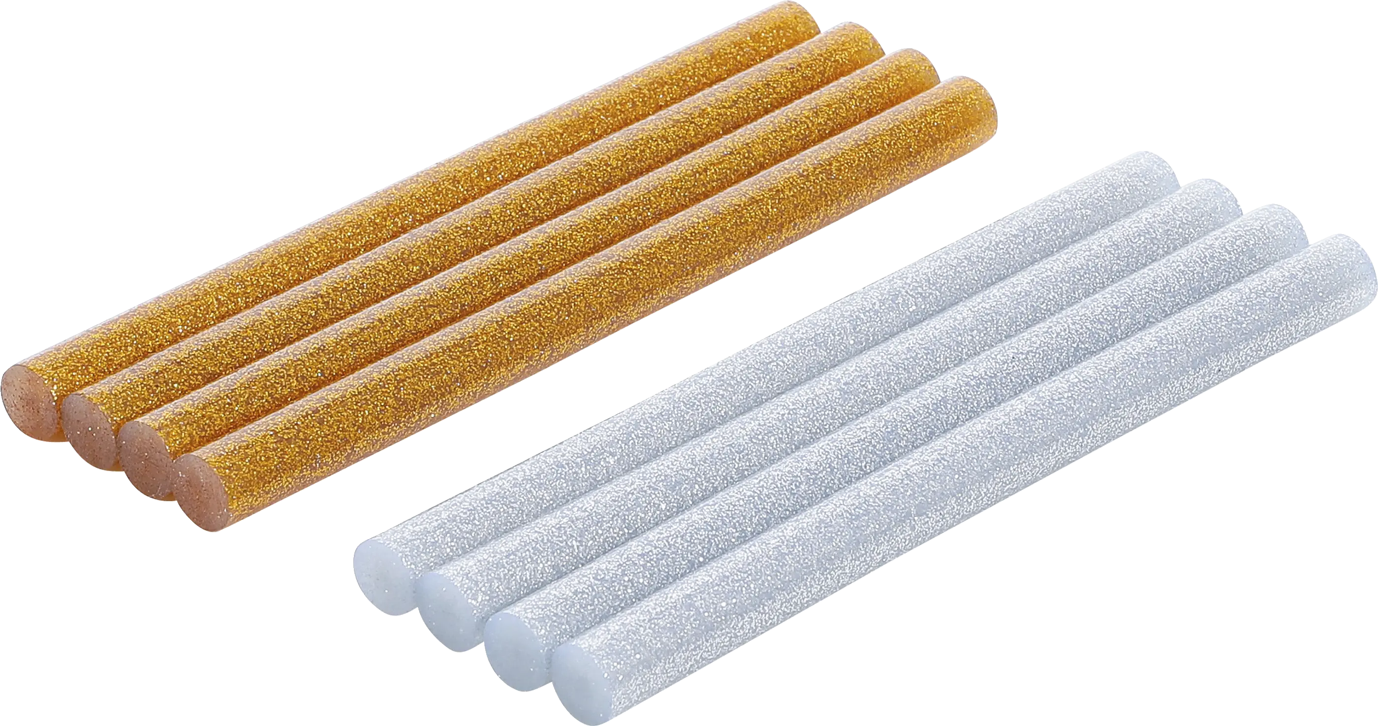Bâtonnets de colle chaude | argent/or métallisé | Ø 11 mm, 150 mm | 8 pièces