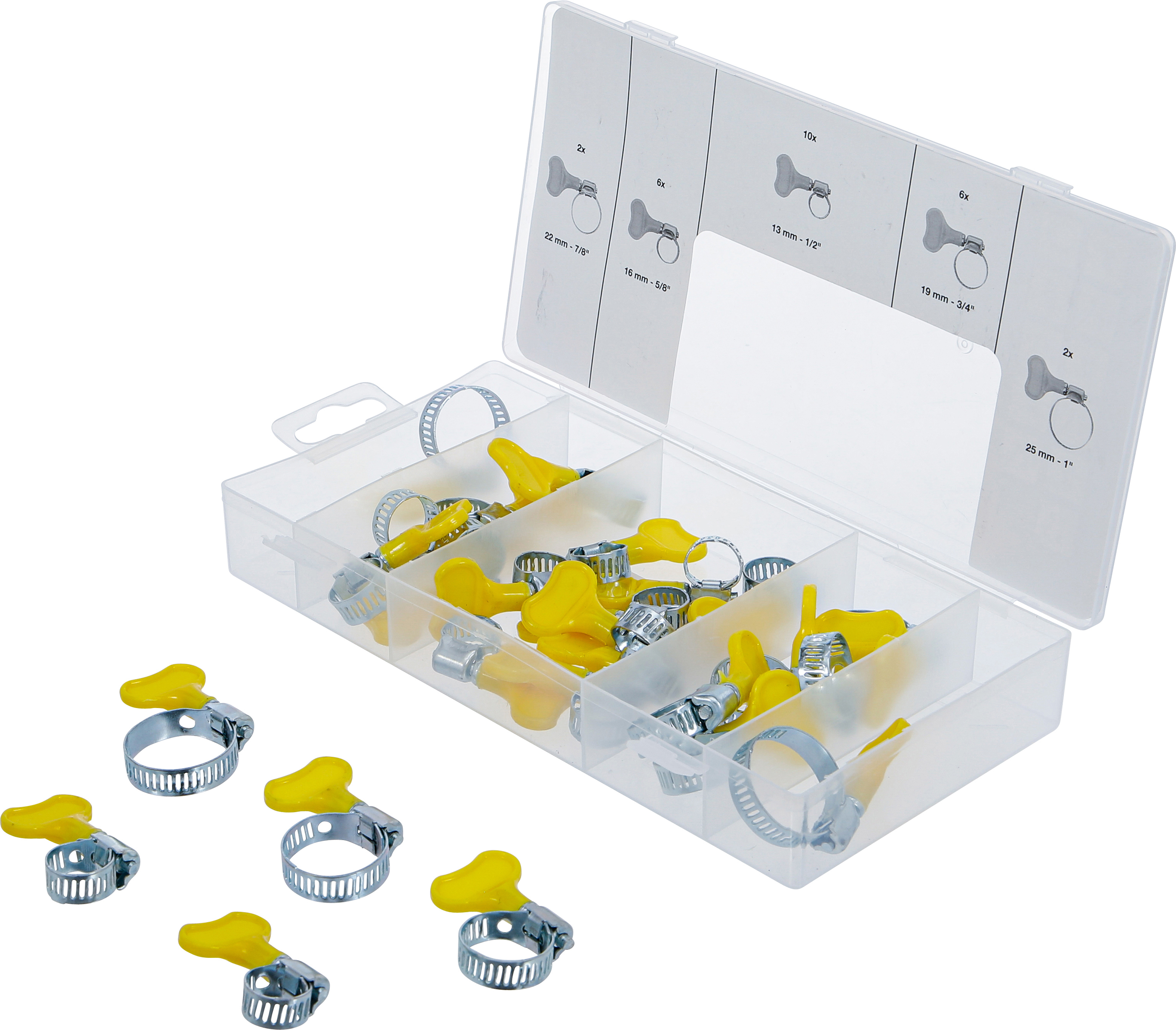 115PCS 6-22mm Hose Clip Hose Clamp Spring Clip Paip Klip Pipe Clamp...