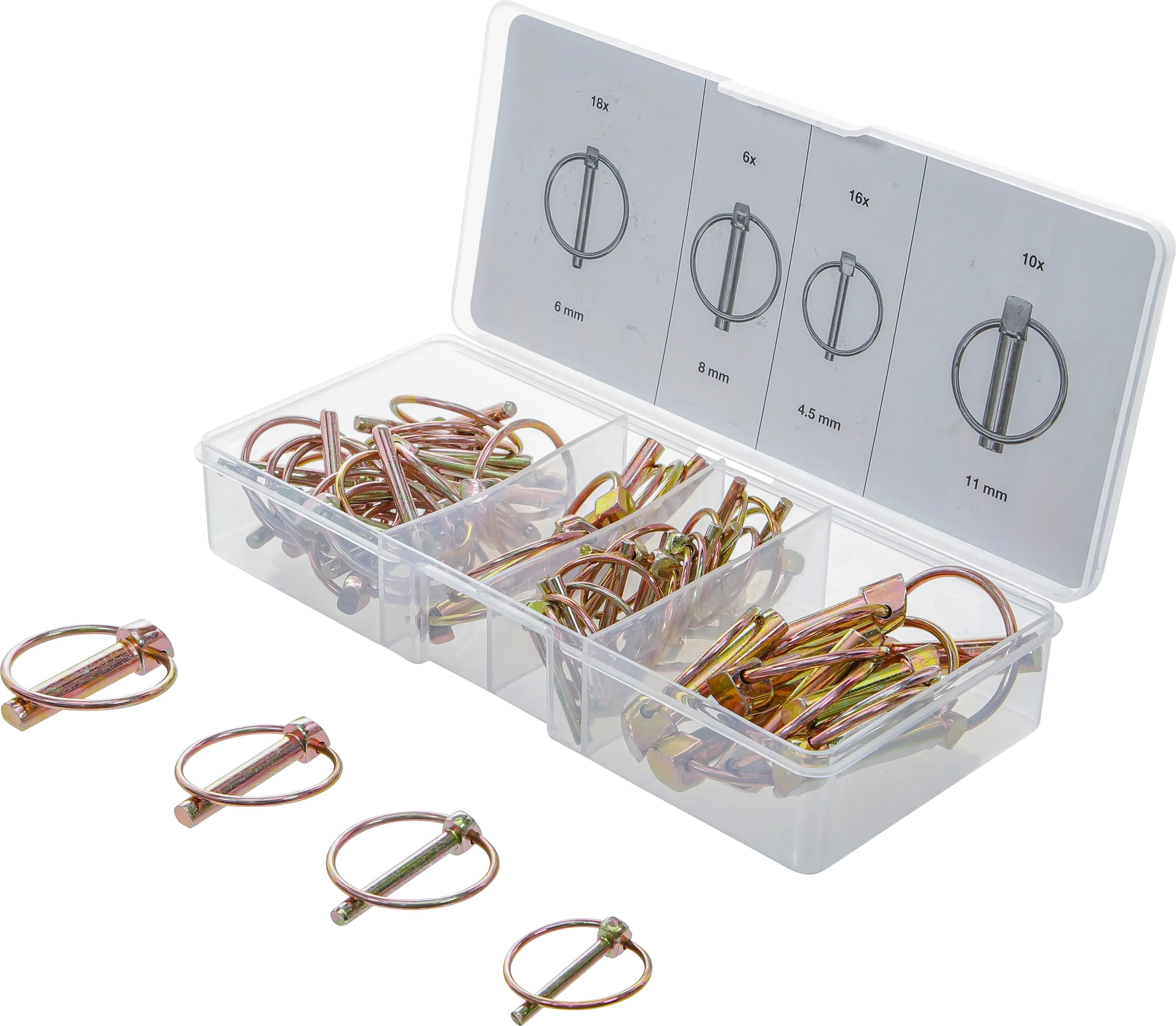 Assortiment de goupilles creuses | 50 pièces