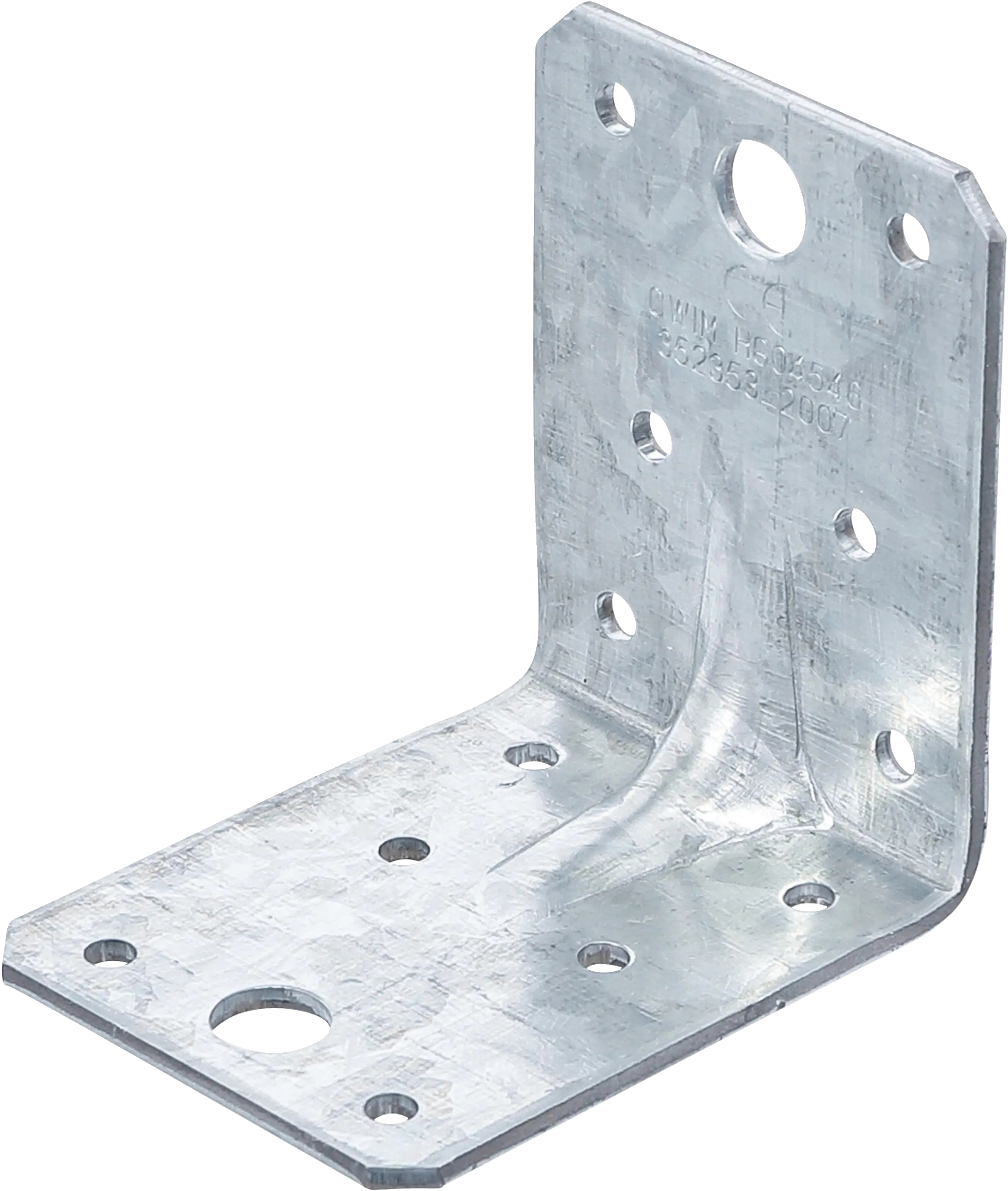 Connecteur d’angle | avec bourrelet (renforcement) | 70 x 70 x 55 x 2,5 mm | Packe Économie | 25 pièces