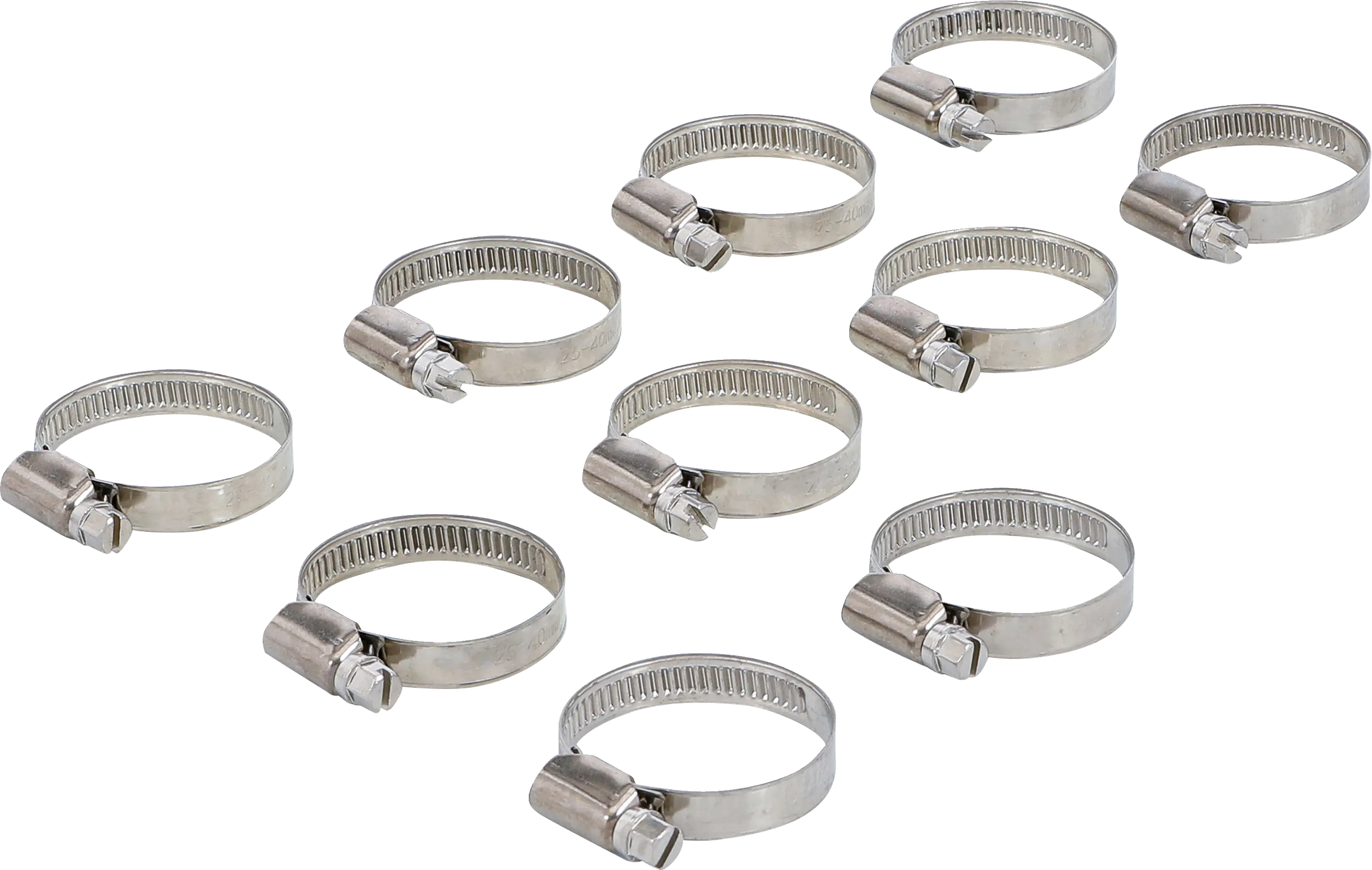 Colliers | inoxydable | 25 x 40 mm | 10 pièces