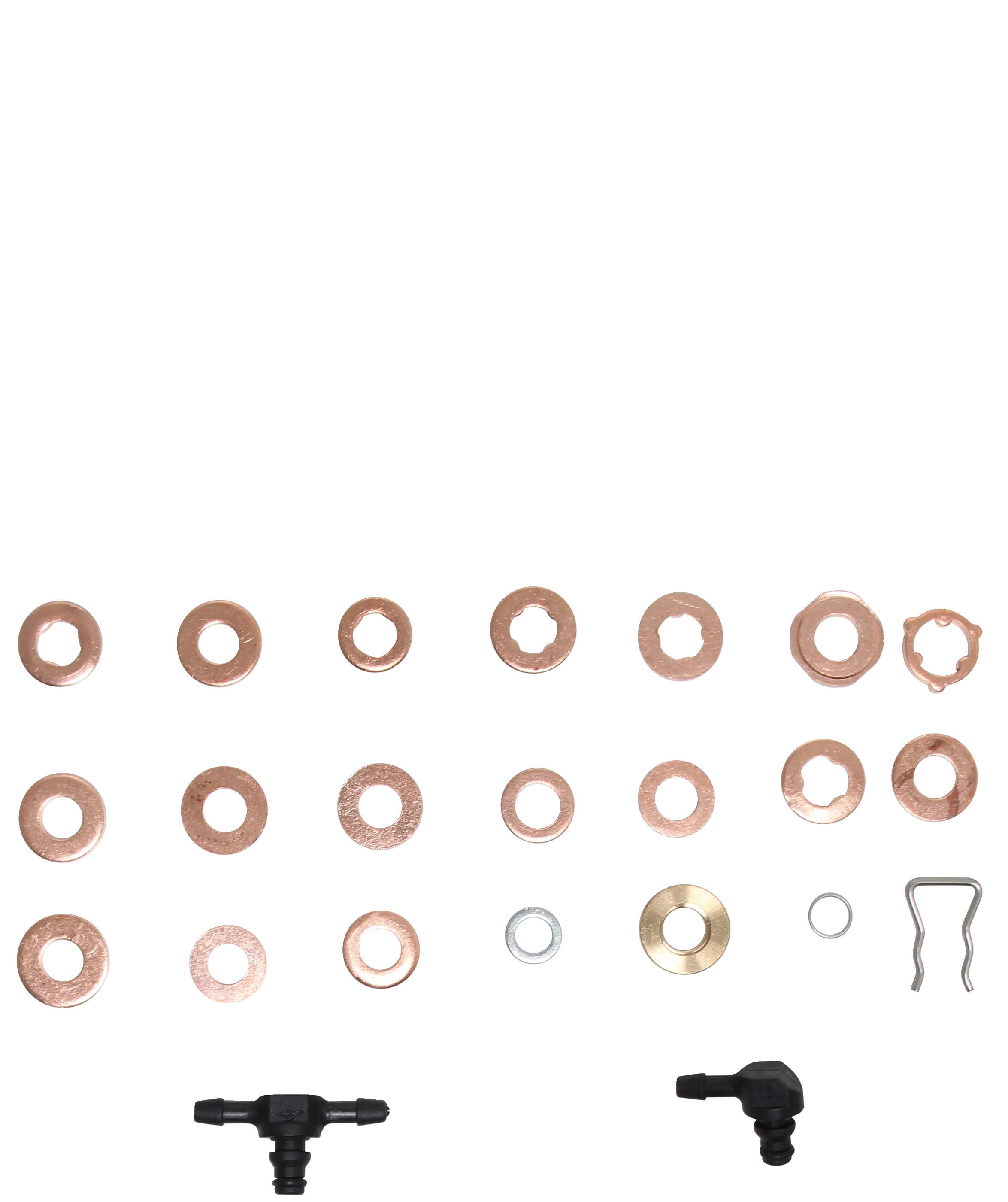 Assortiment de joints en cuivre pour injecteur | 551 pièces