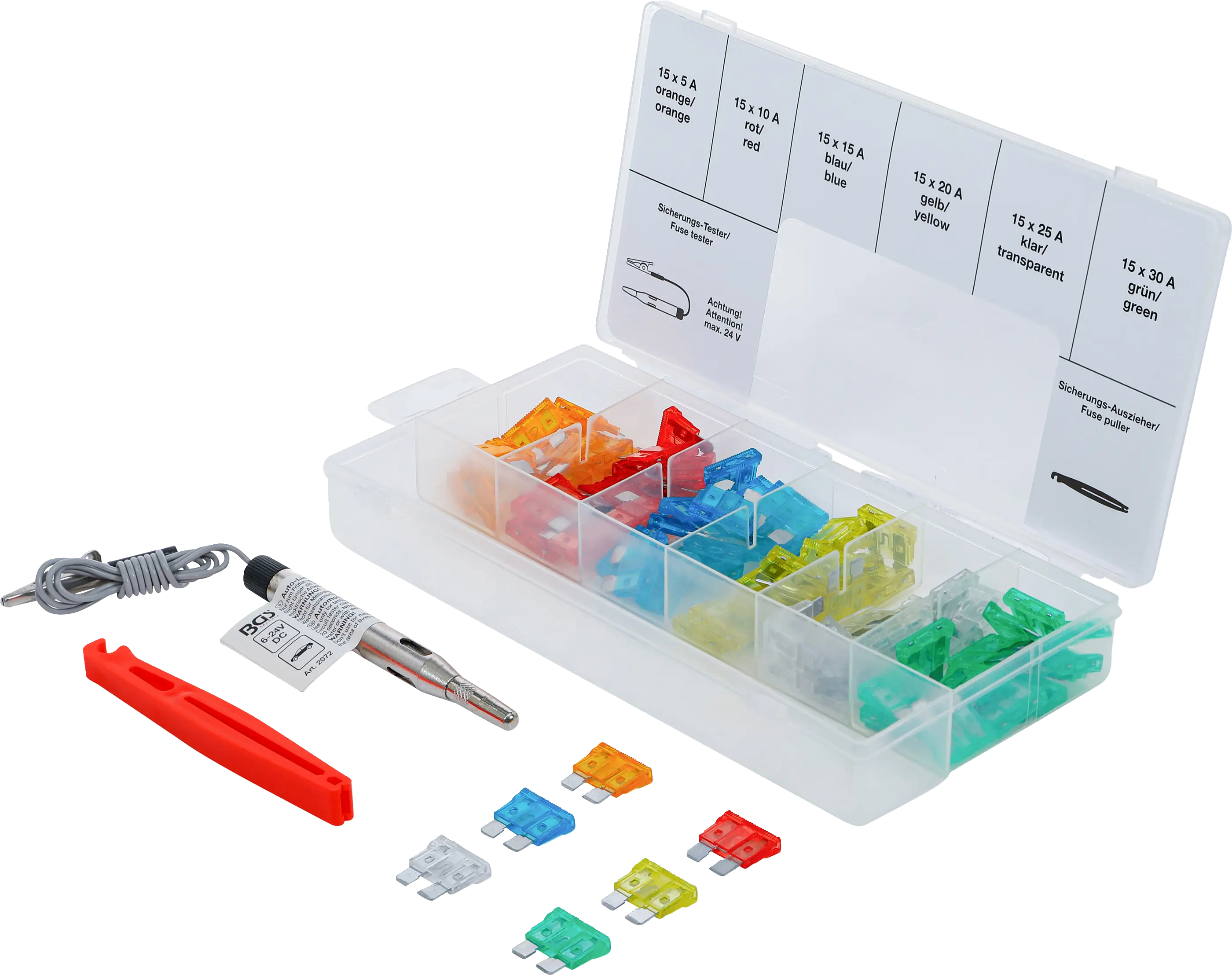 Assortiment de fusibles | standard | 92 pièces