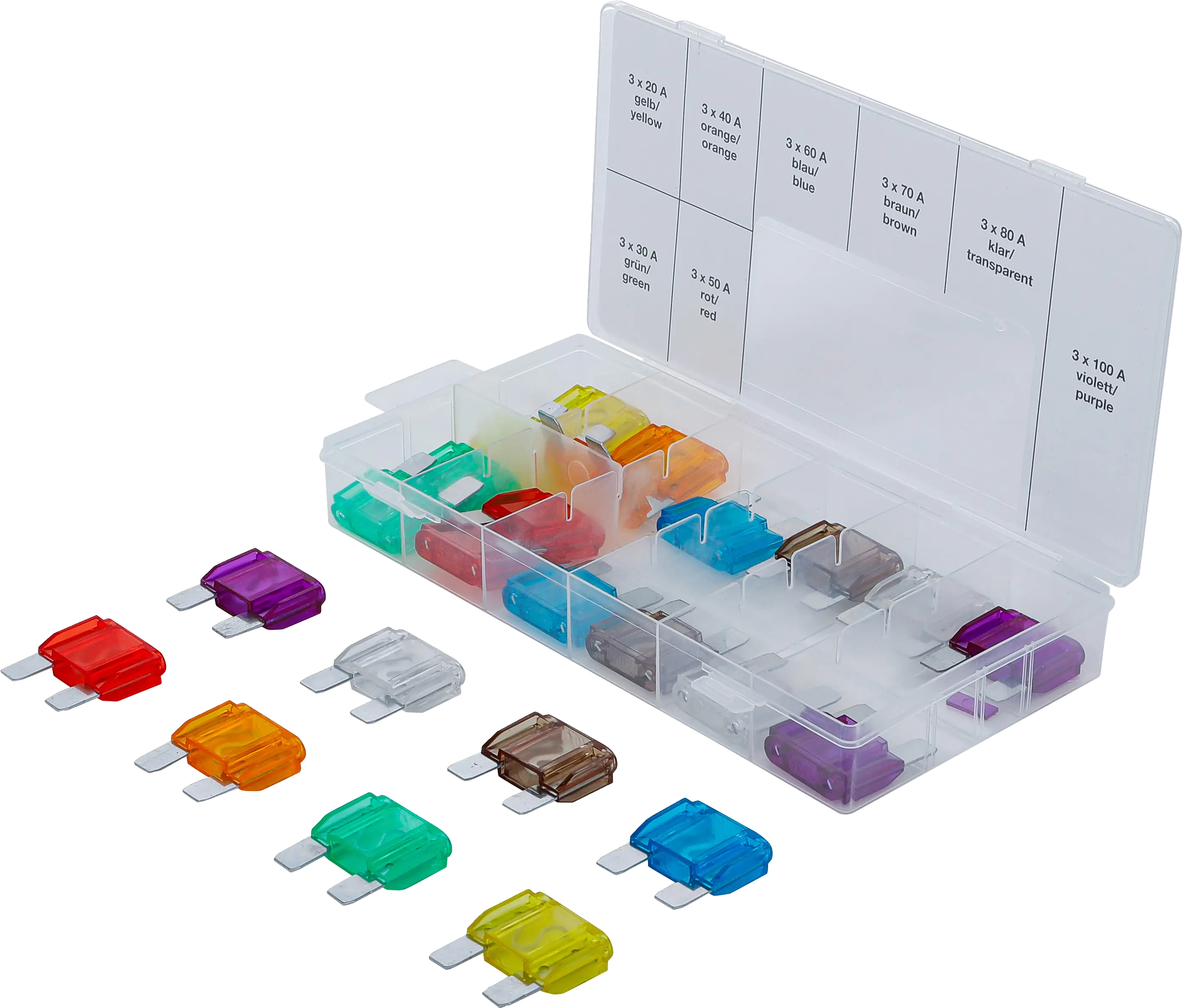 Assortiment de fusibles auto | maxi | 24 pièces