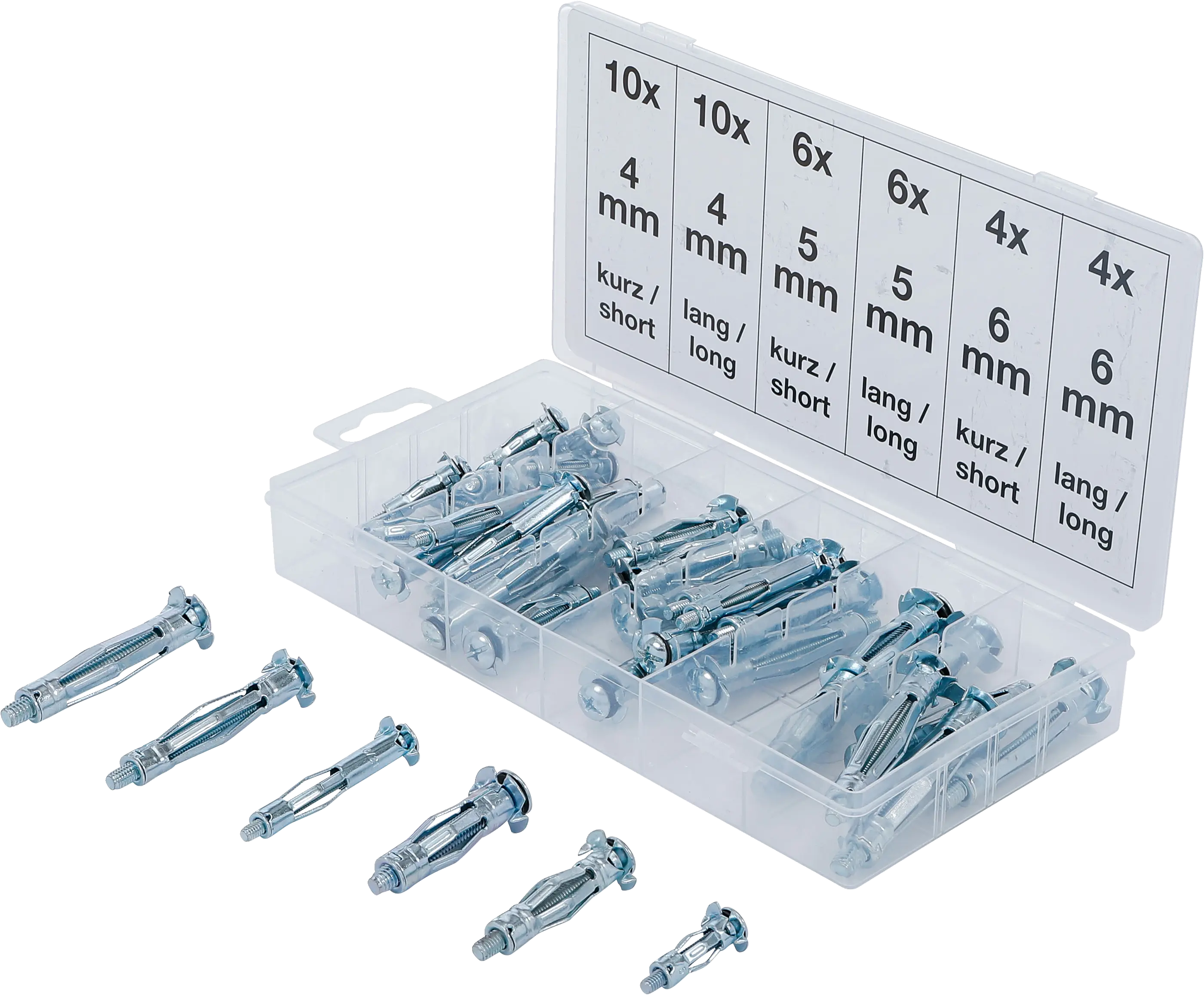 Assortiment de chevilles de chevilles Molly | 40 pièces