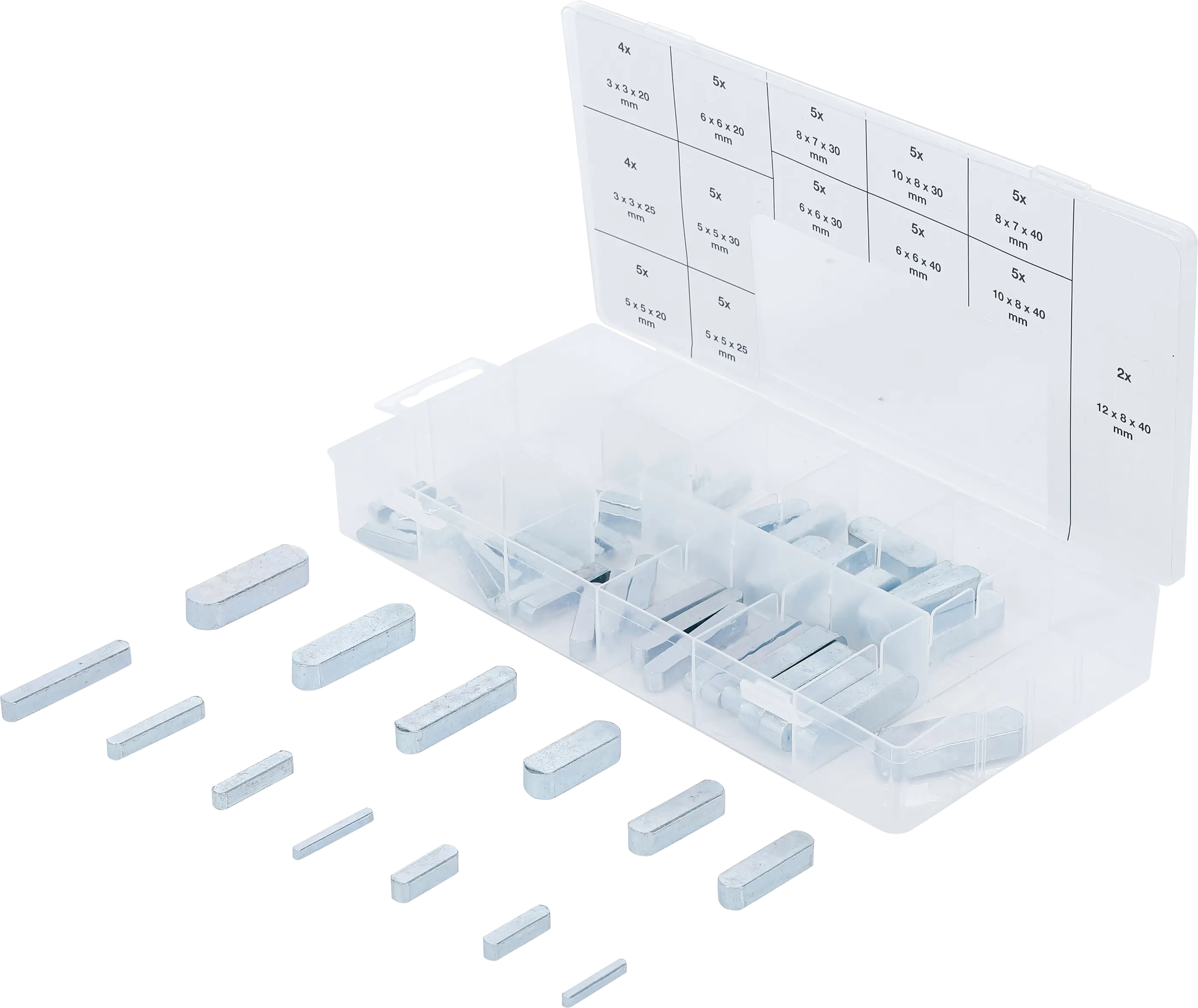 Assortiment de clavettes | 60 pièces