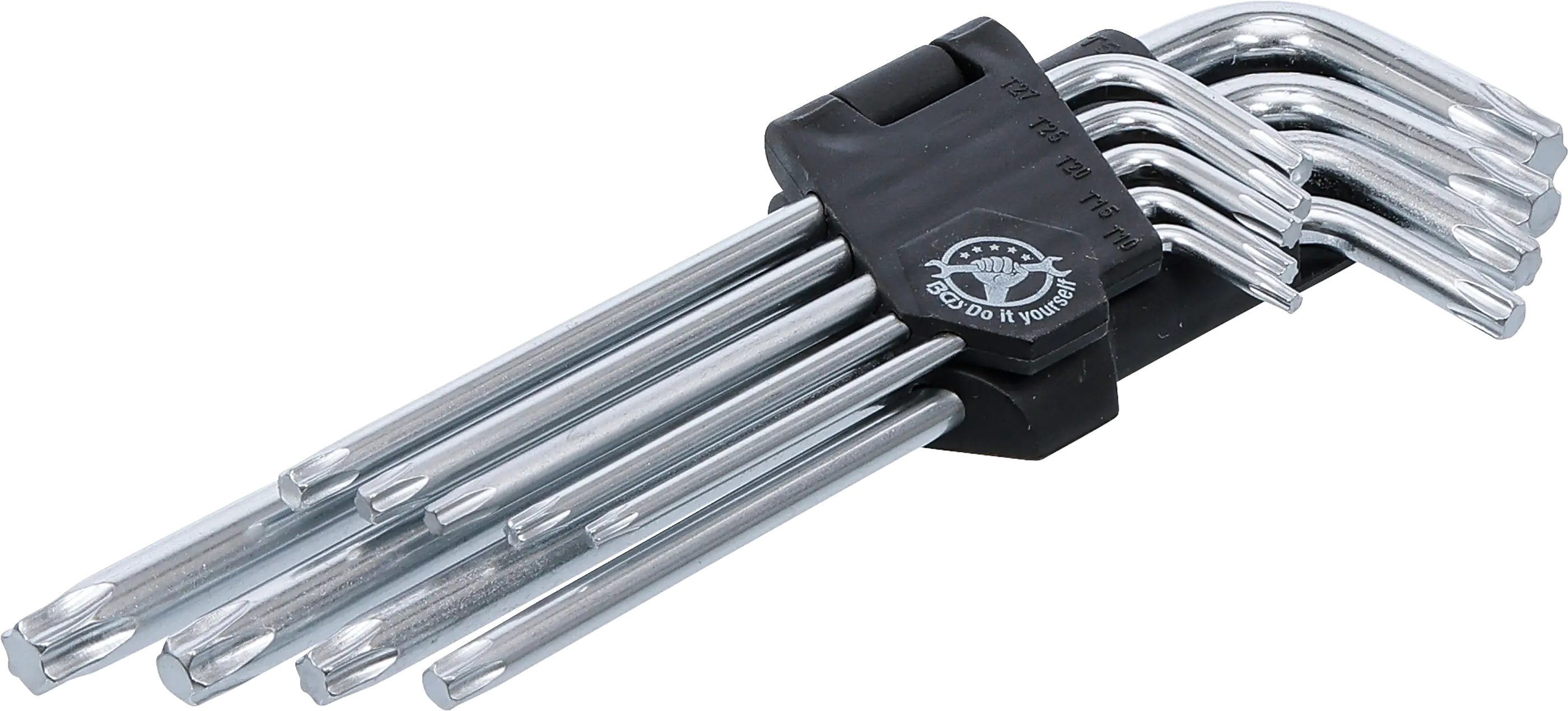 Jeu de clés allen | longues | profil en T (pour Torx) | T10 - T50 | 9 pièces