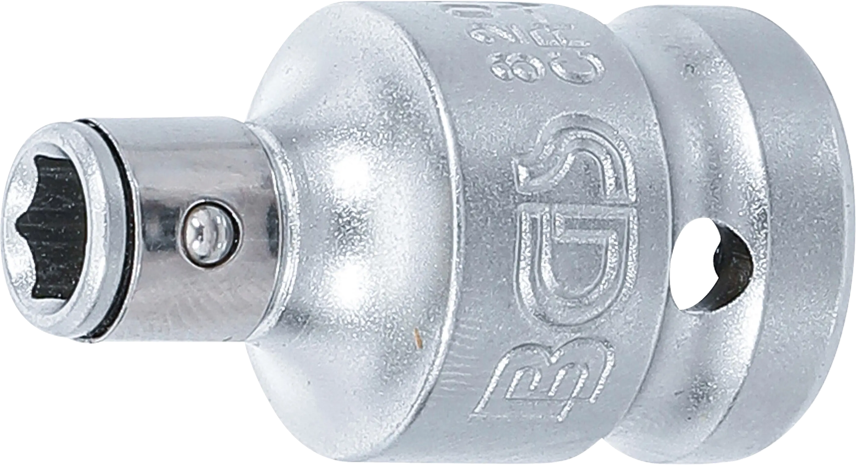 Adaptateur avec bille de retenue | 12,5 mm (1/2") | six pans intérieurs 6,3 mm (1/4")