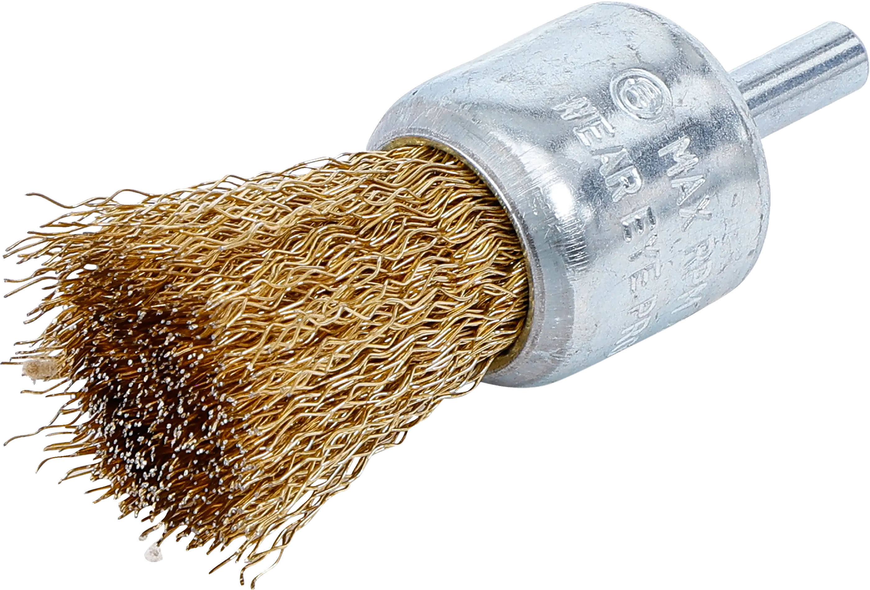 Brosse en fil d’acier | laitonnée | Ø 25 mm