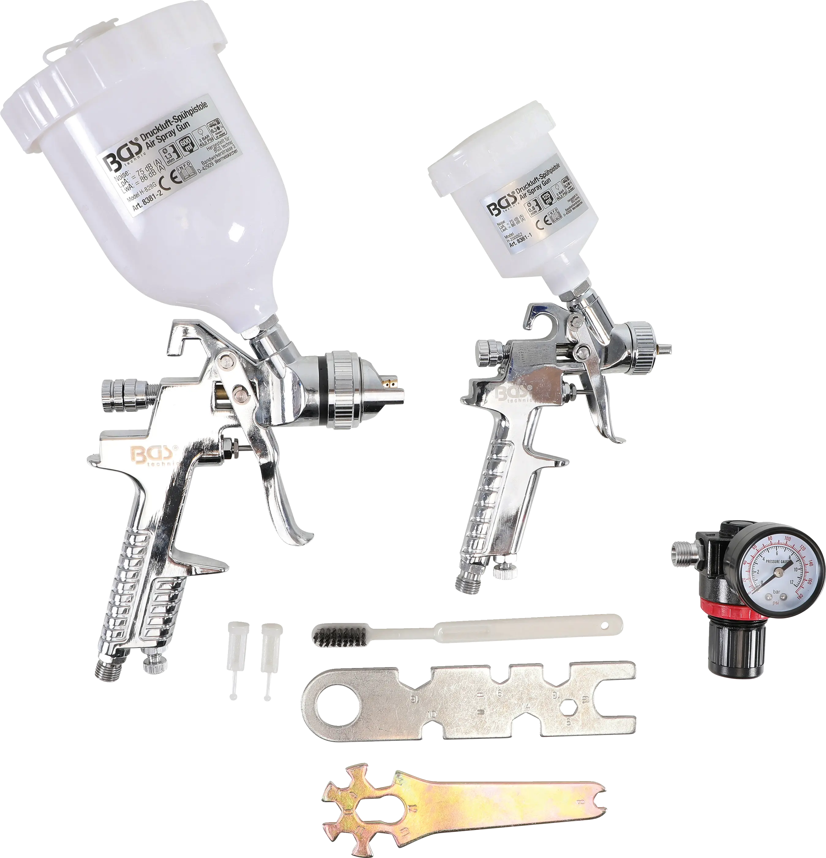 Kit de pistolets à peinture avec régulateur