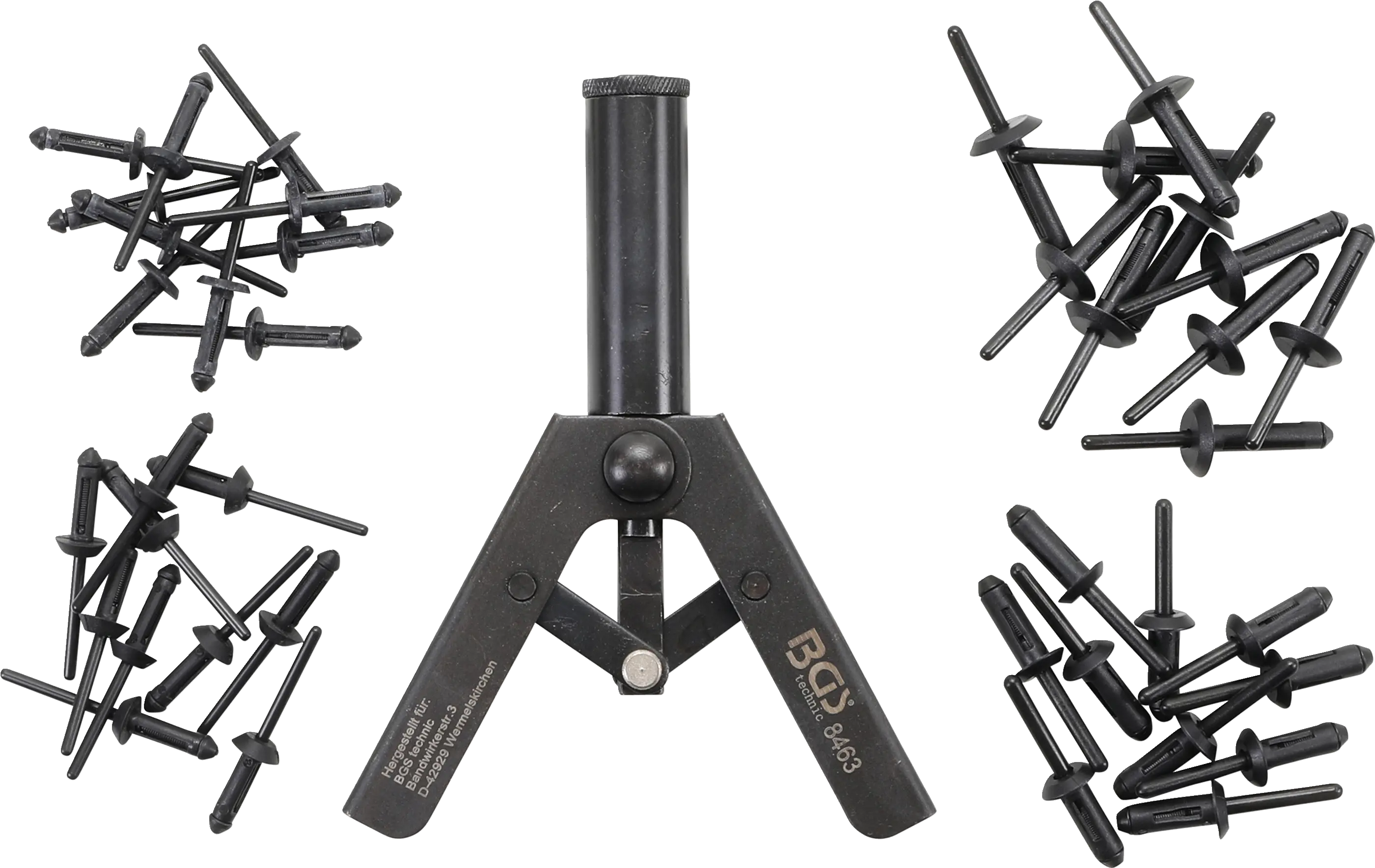 Jeu de rivets pop plastique