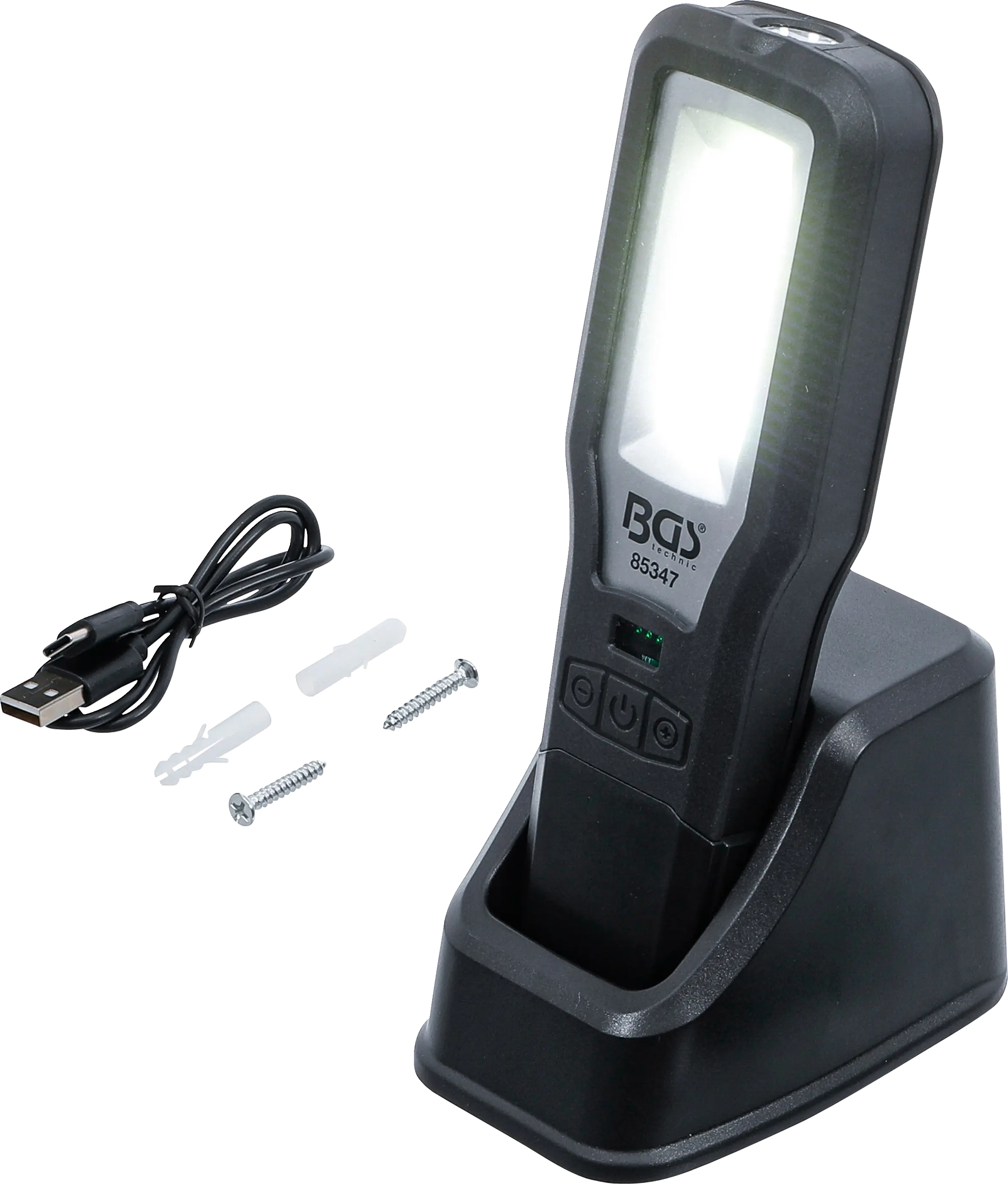 Lampe de travail COB-LED | repliable | avec station de recharge