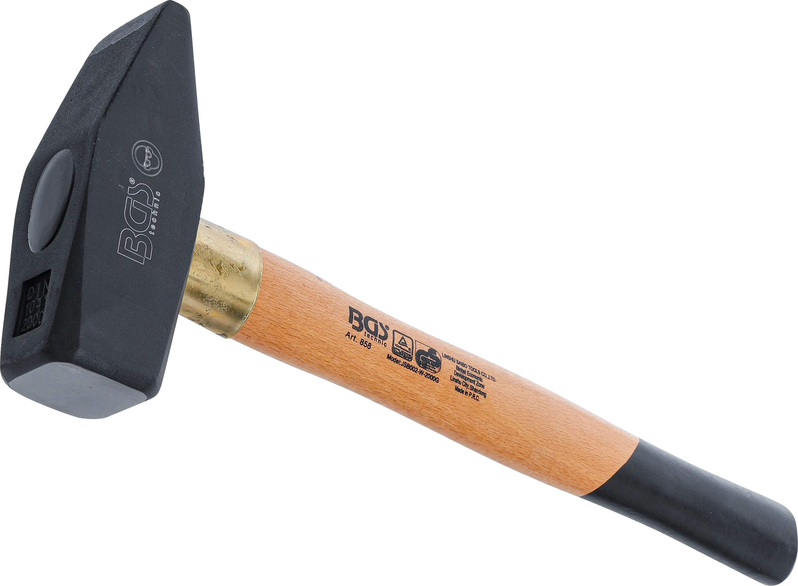 Marteau mécanicien | manche bois | DIN 1041 | 2000 g