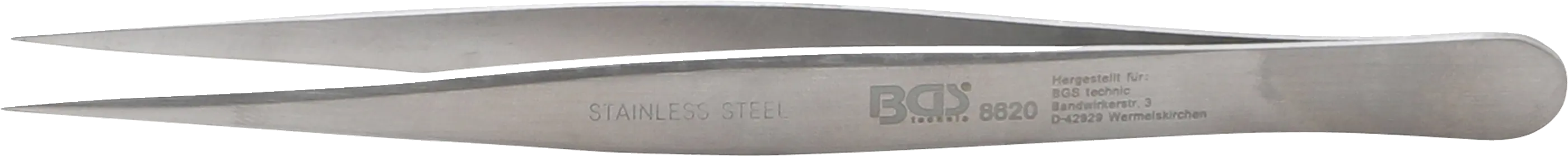 Pincette pointue en acier inoxydable | droite | 125 mm