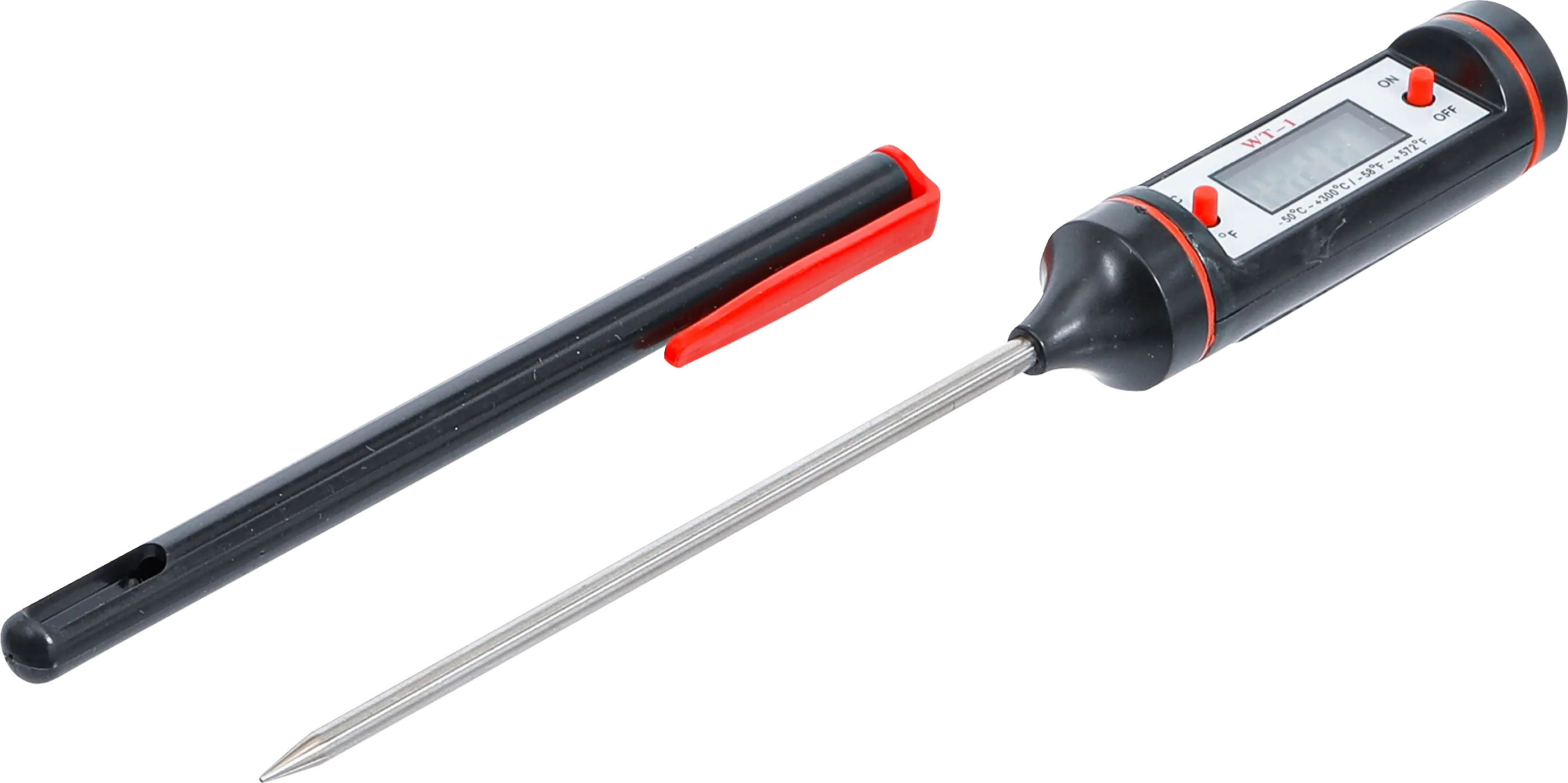 Thermomètre numérique avec sonde en acier inoxydable