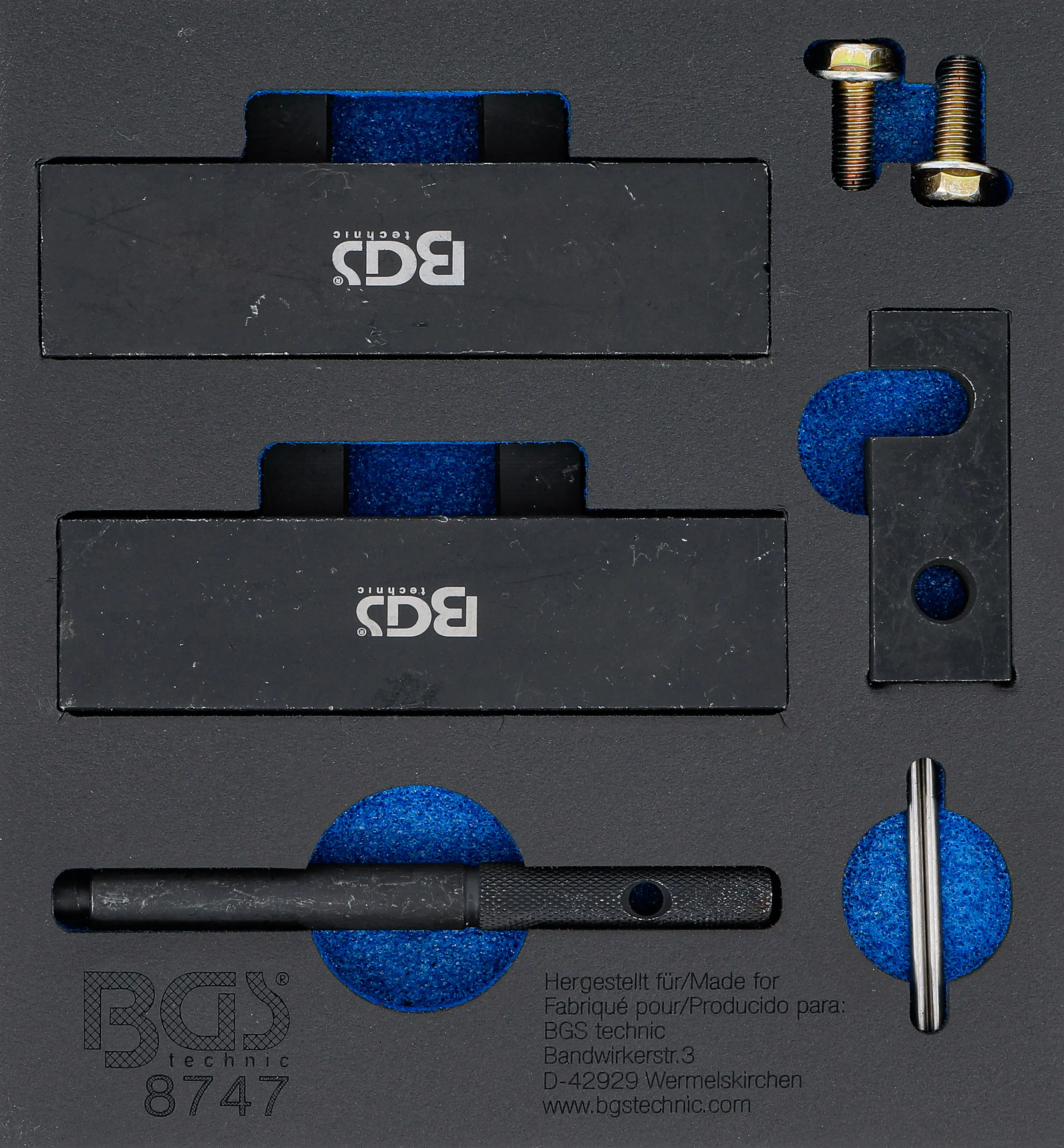 Insert de servante d'atelier 1/6 : Coffret de calage | pour BMW M42 / M50