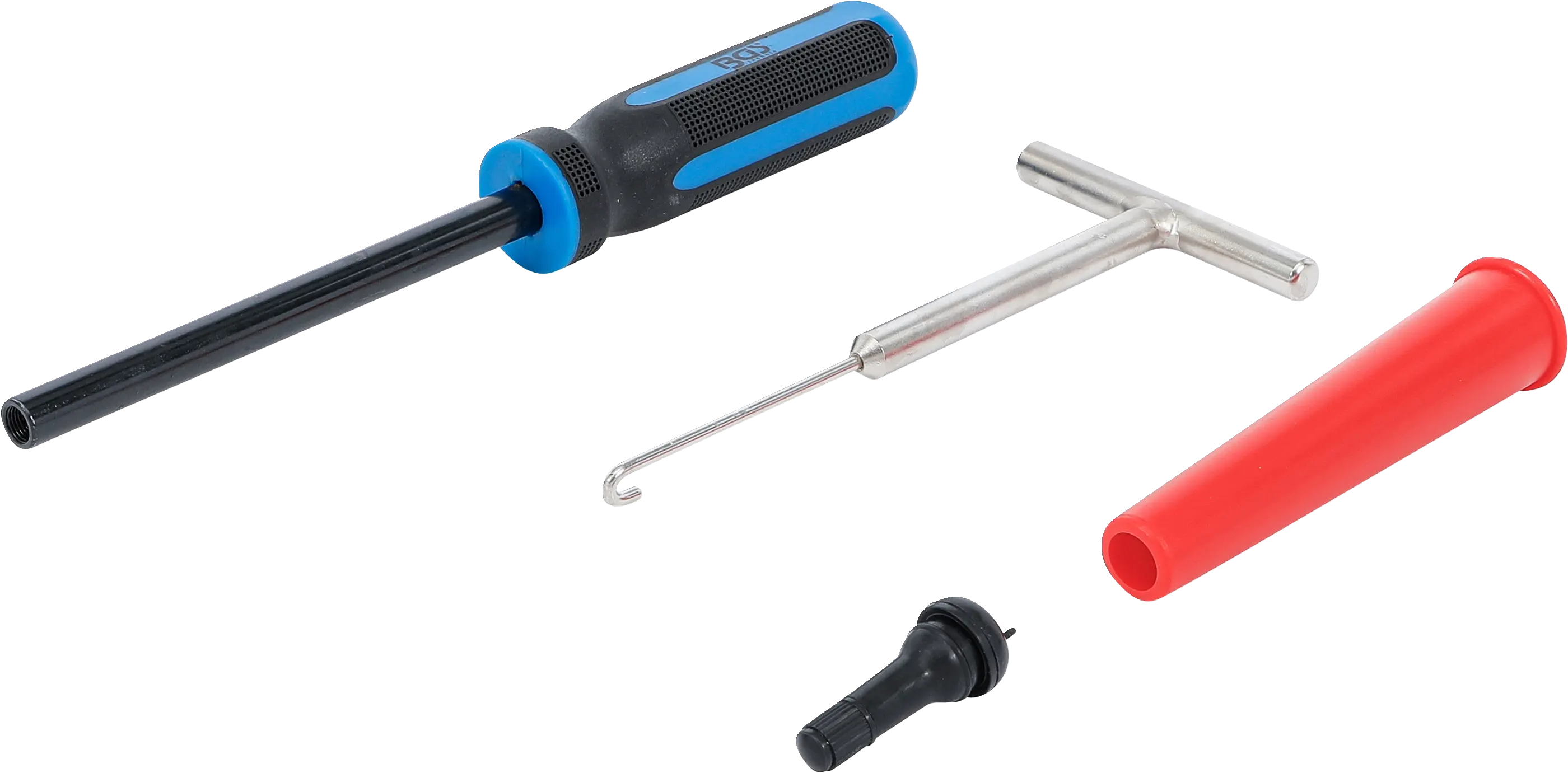 Ensemble d'outils rétractables à valve de pneu | 4 pièces