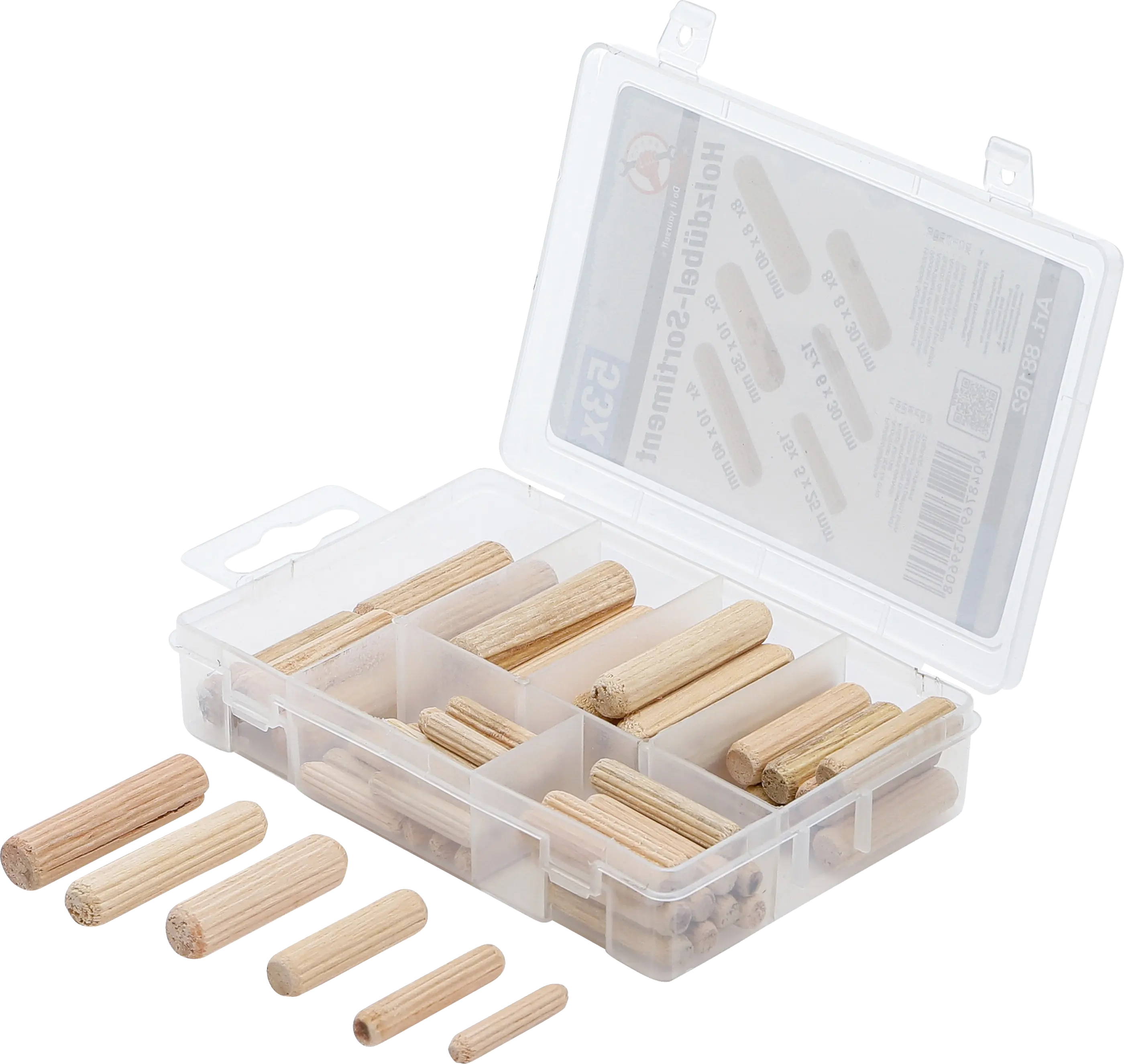 Assortiment de chevilles bois | Ø 5 - 10 mm | 53 pièces