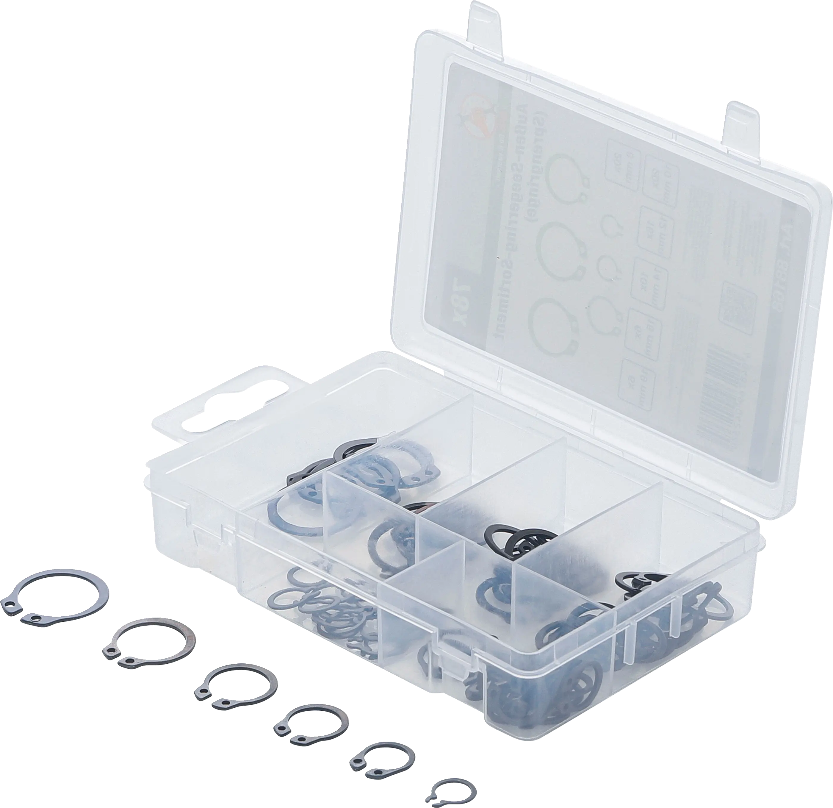 Assortiment de circlips extérieurs | Ø 8 - 19 mm | 78 pièces