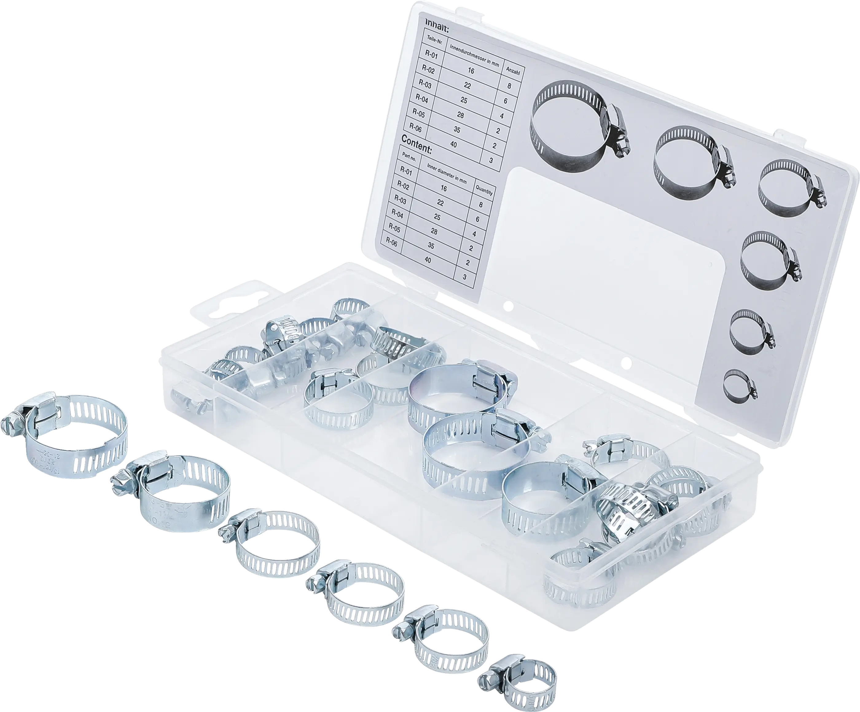 Assortiment de pince pour colliers | 25 pièces
