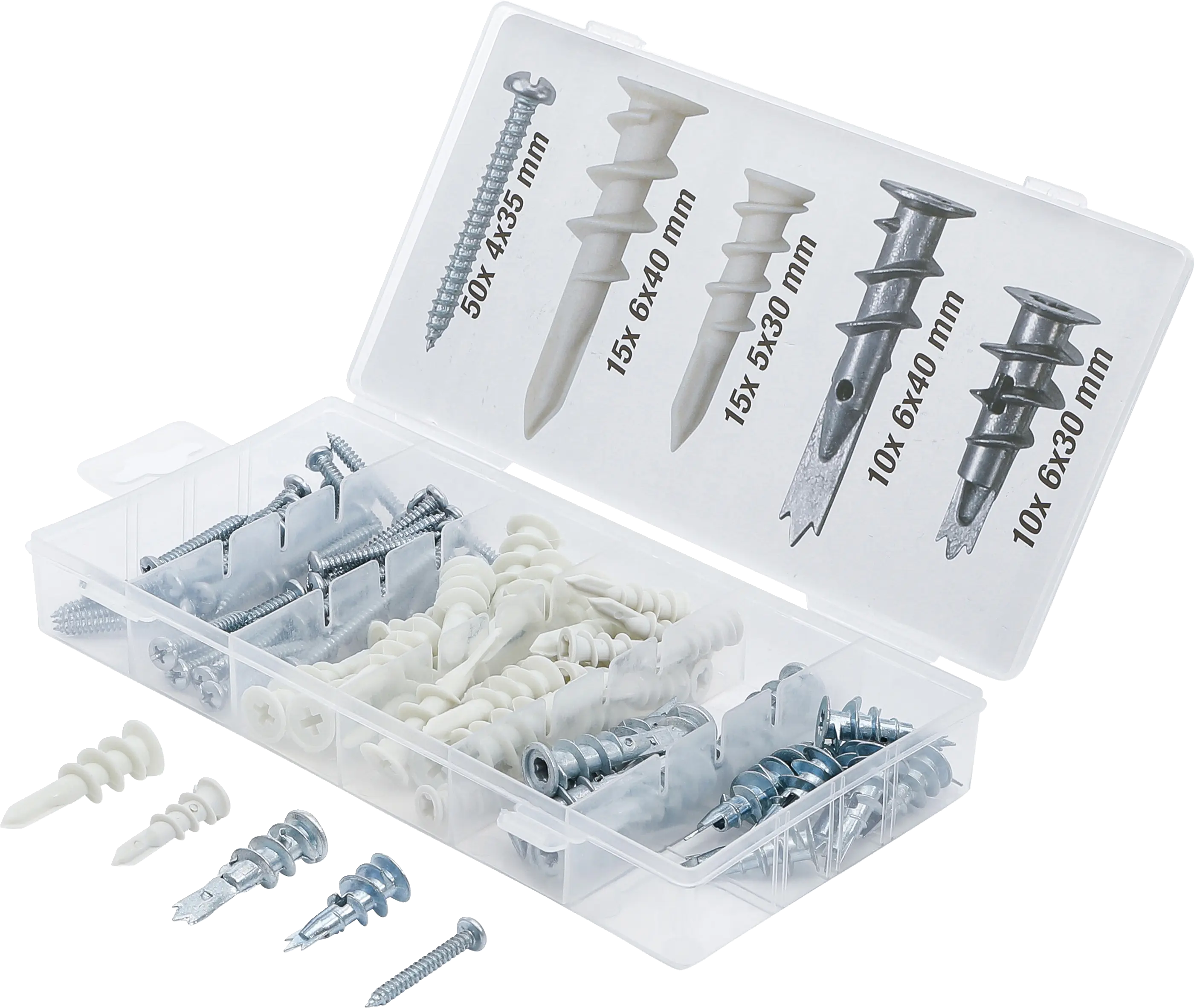 Assortiment de chevilles pour carton-plâtre | 100 pièces