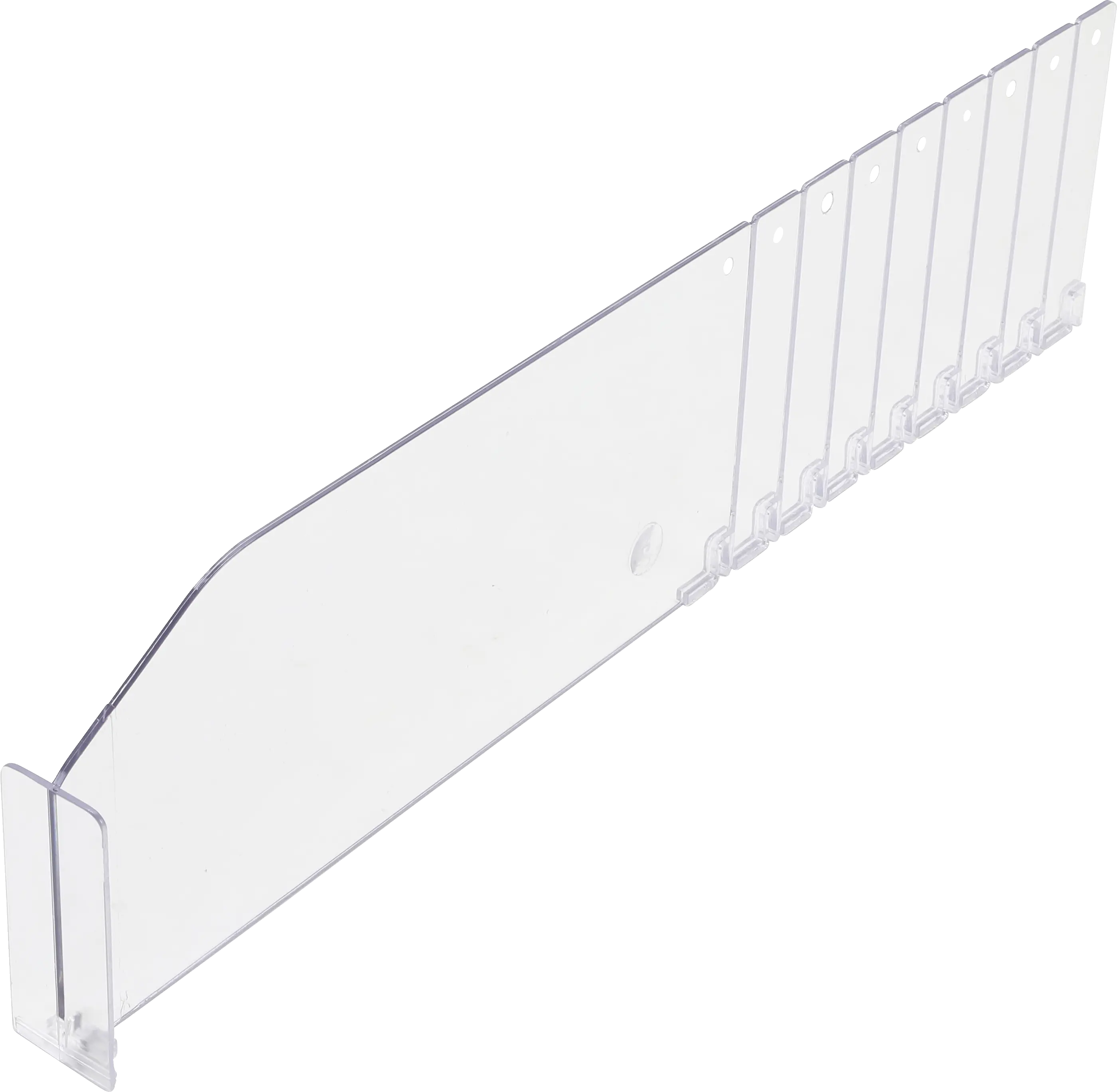 Séparateur en plastique | transparent | 285 / 480 x 120 mm