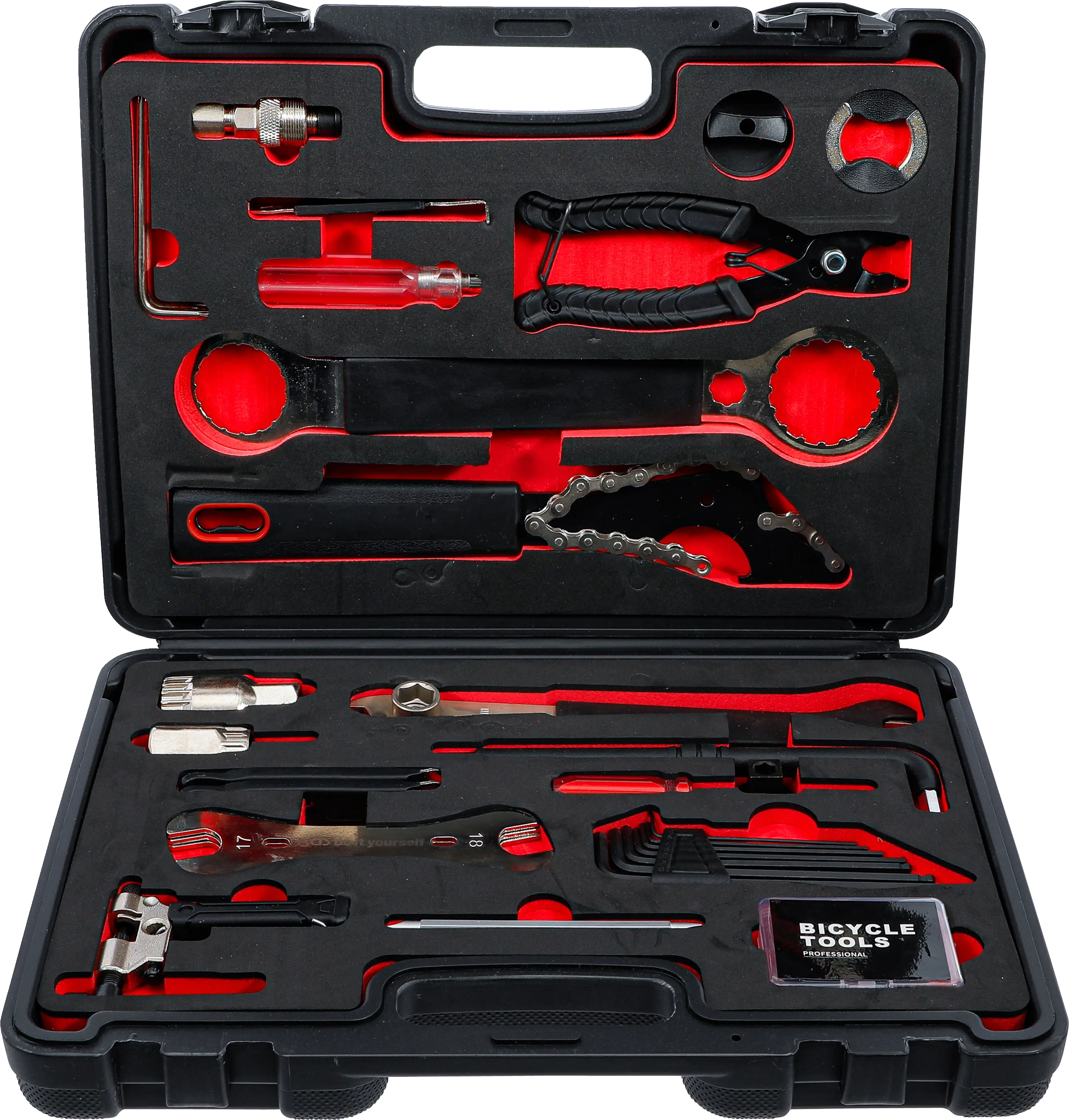 Kit d’outils de réparation de bicyclettes | 32 pièces