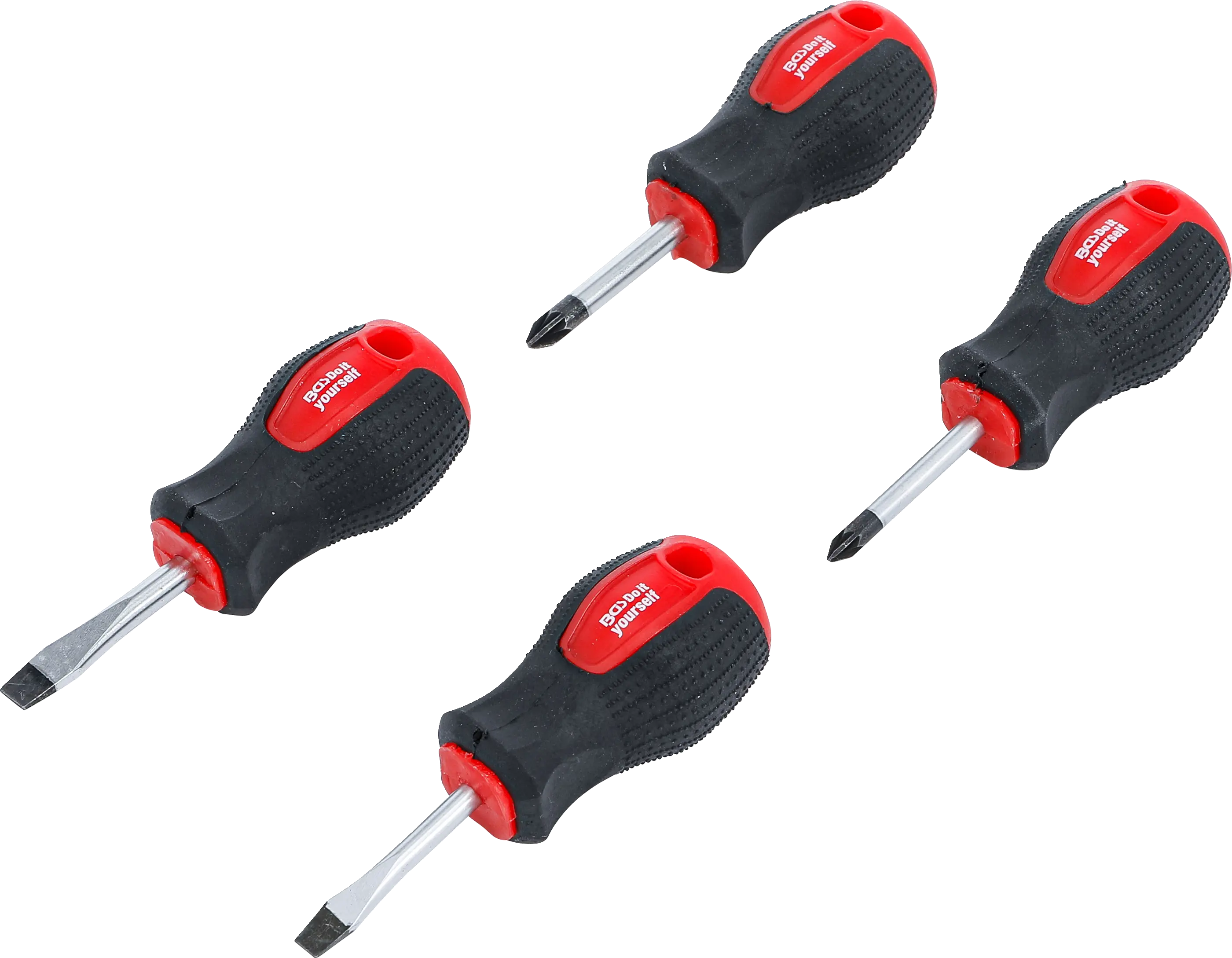 Jeu de tournevis pour carburateur | Plats / cruciformes PZ | longueur de la lame 40 mm | 4 pièces