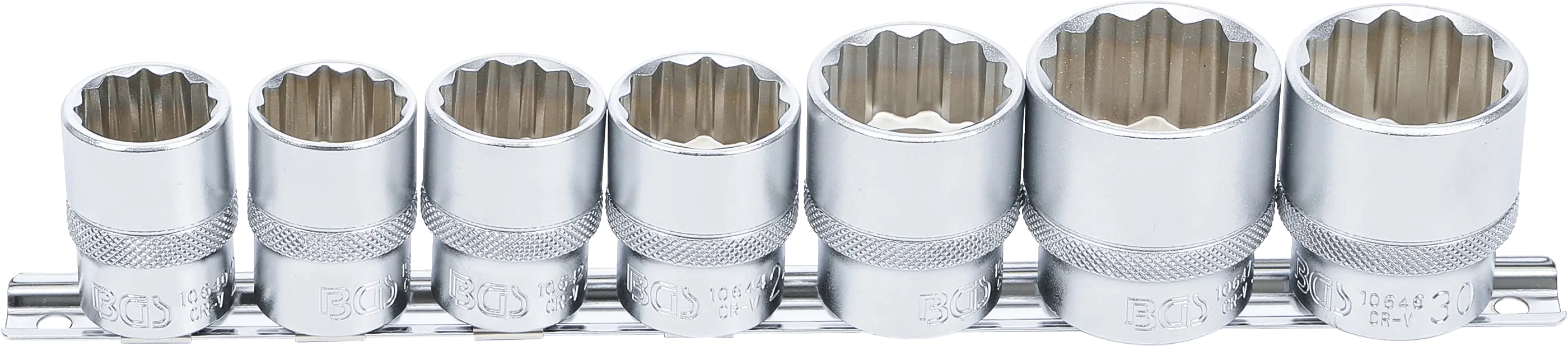 Jeu de Douilles, douze pans | 12,5 mm (1/2") | 20 - 32 mm | 7 pièces