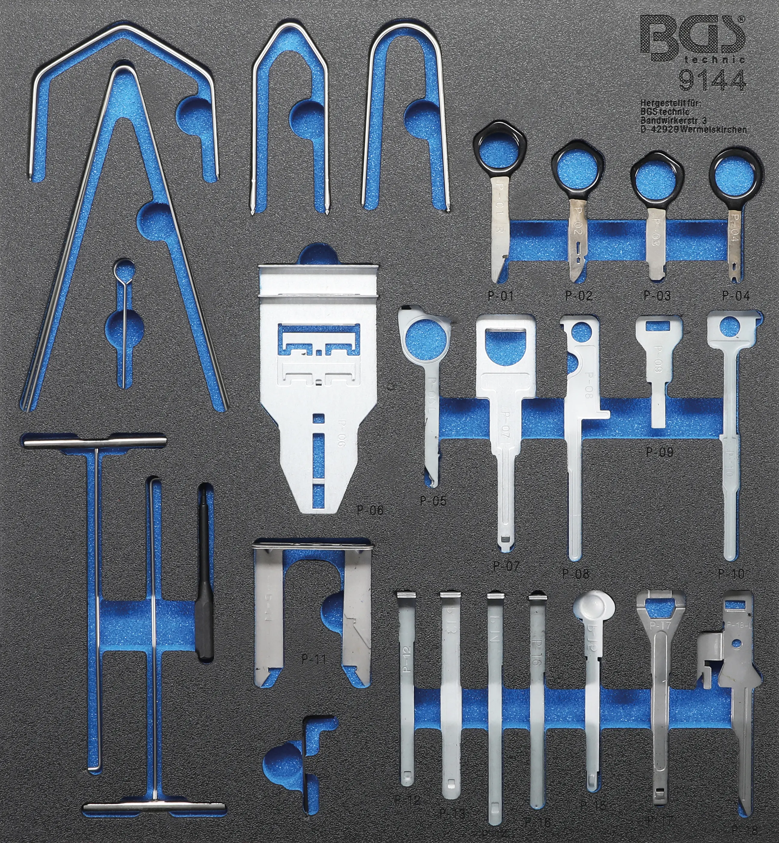 Insert de servante d’atelier 2/3 : Kit de démontage de radio | 52 pièces