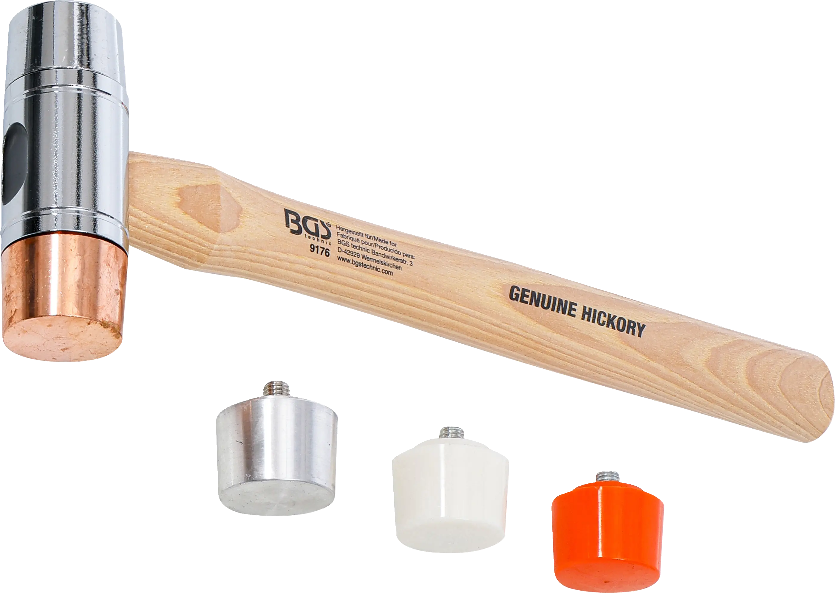 Maillet avec tête interchangeable | manche Hickory | Ø 35 mm