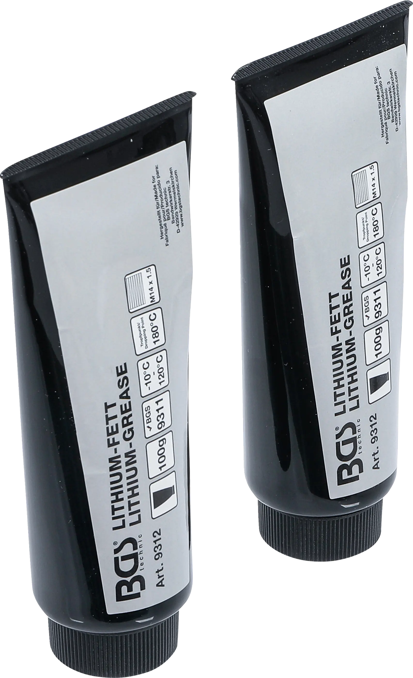 Graisse lithium pour mini-pompe à graisse art. 9311 | 2 tubes