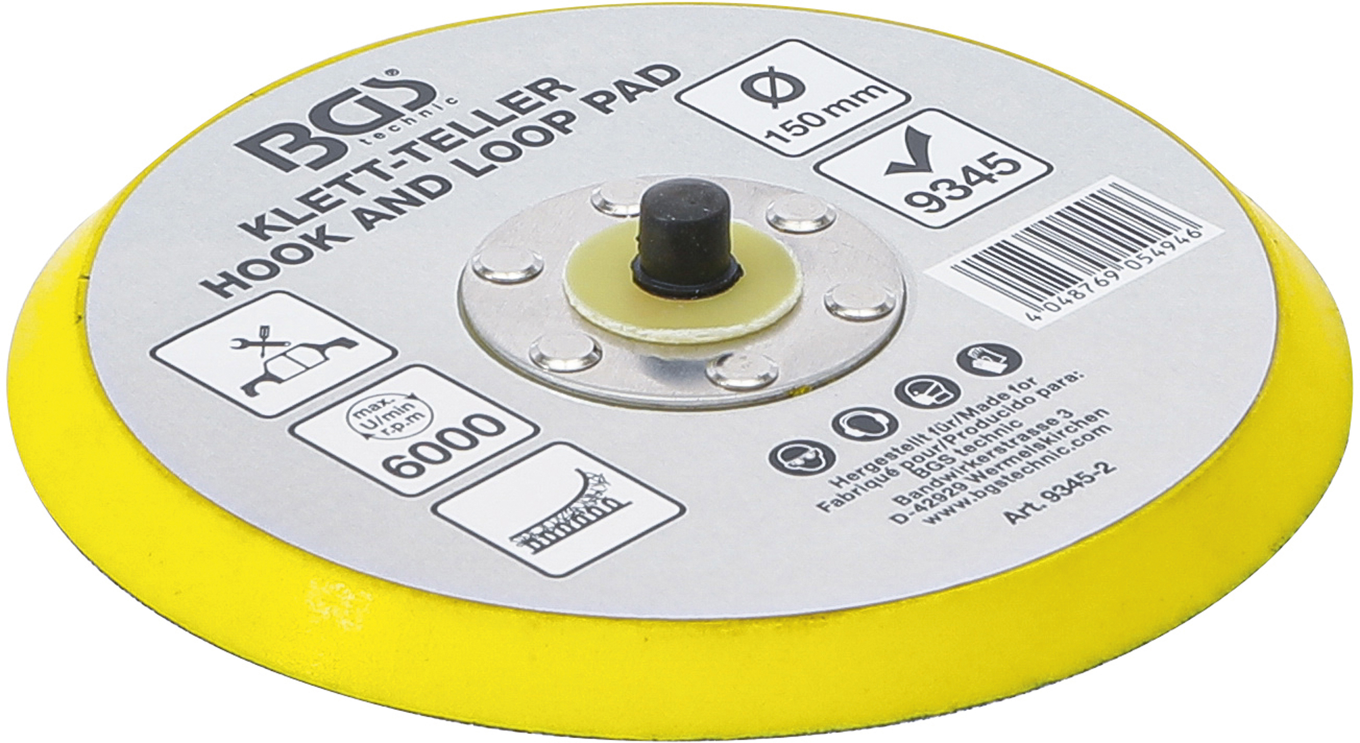 Klett-Teller für Art. 9345 | Ø 150 mm