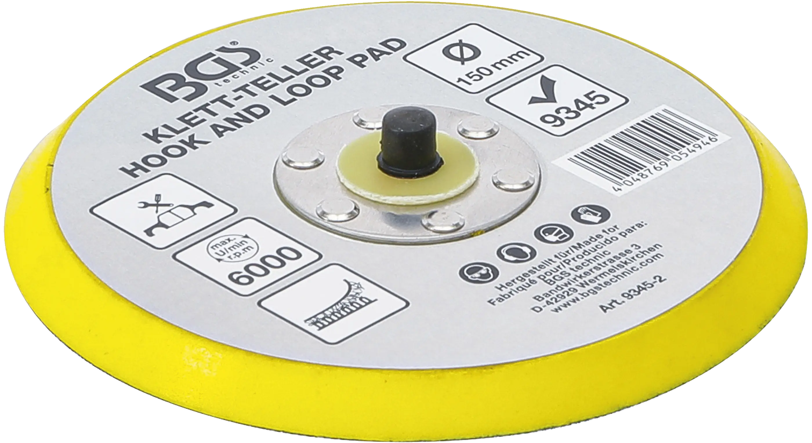 Plateau autoagrippant pour art. 9345 | Ø 150 mm