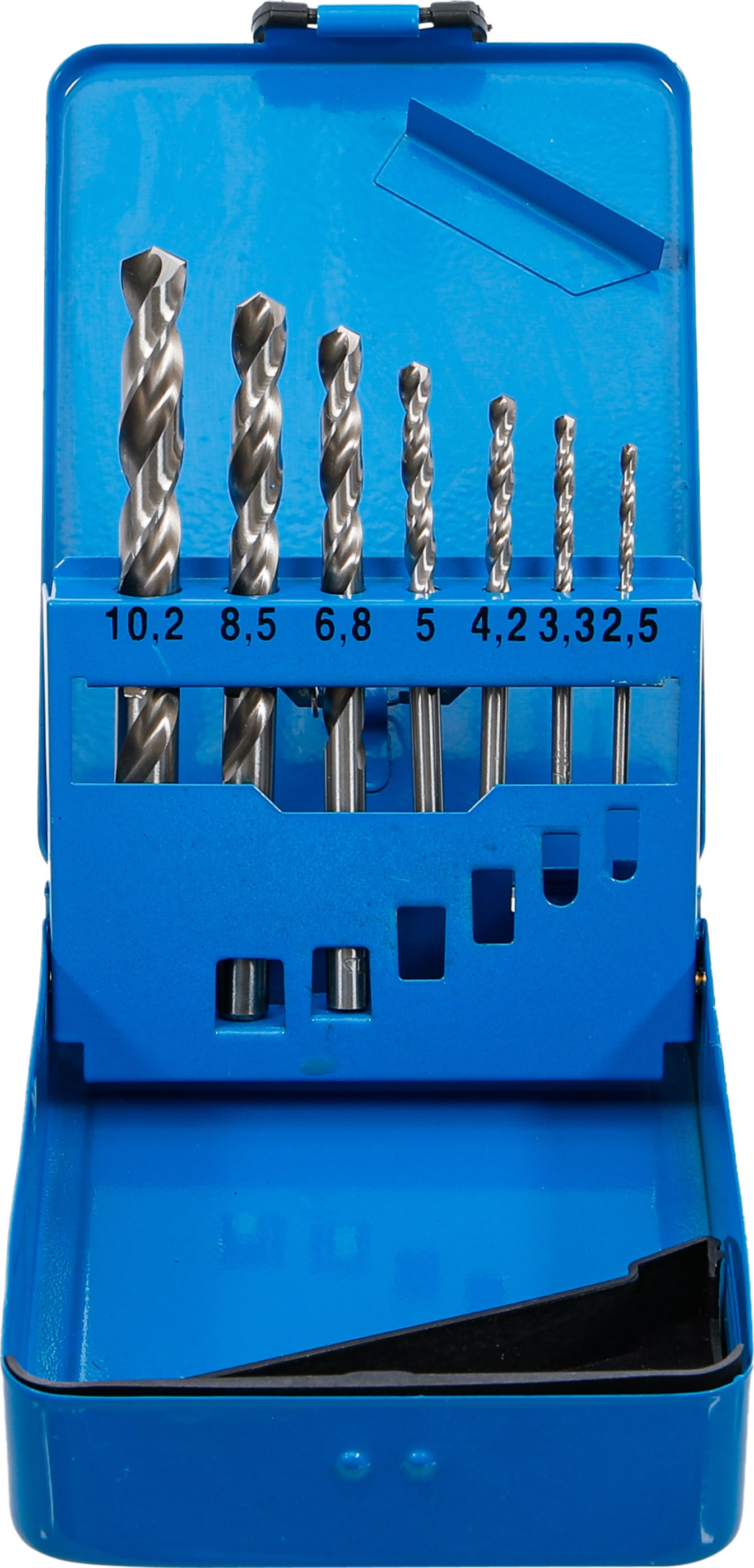 HSS-Spiralbohrer-Satz | Kernlochmaße | 2,5 - 10,2 mm | 7-tlg.