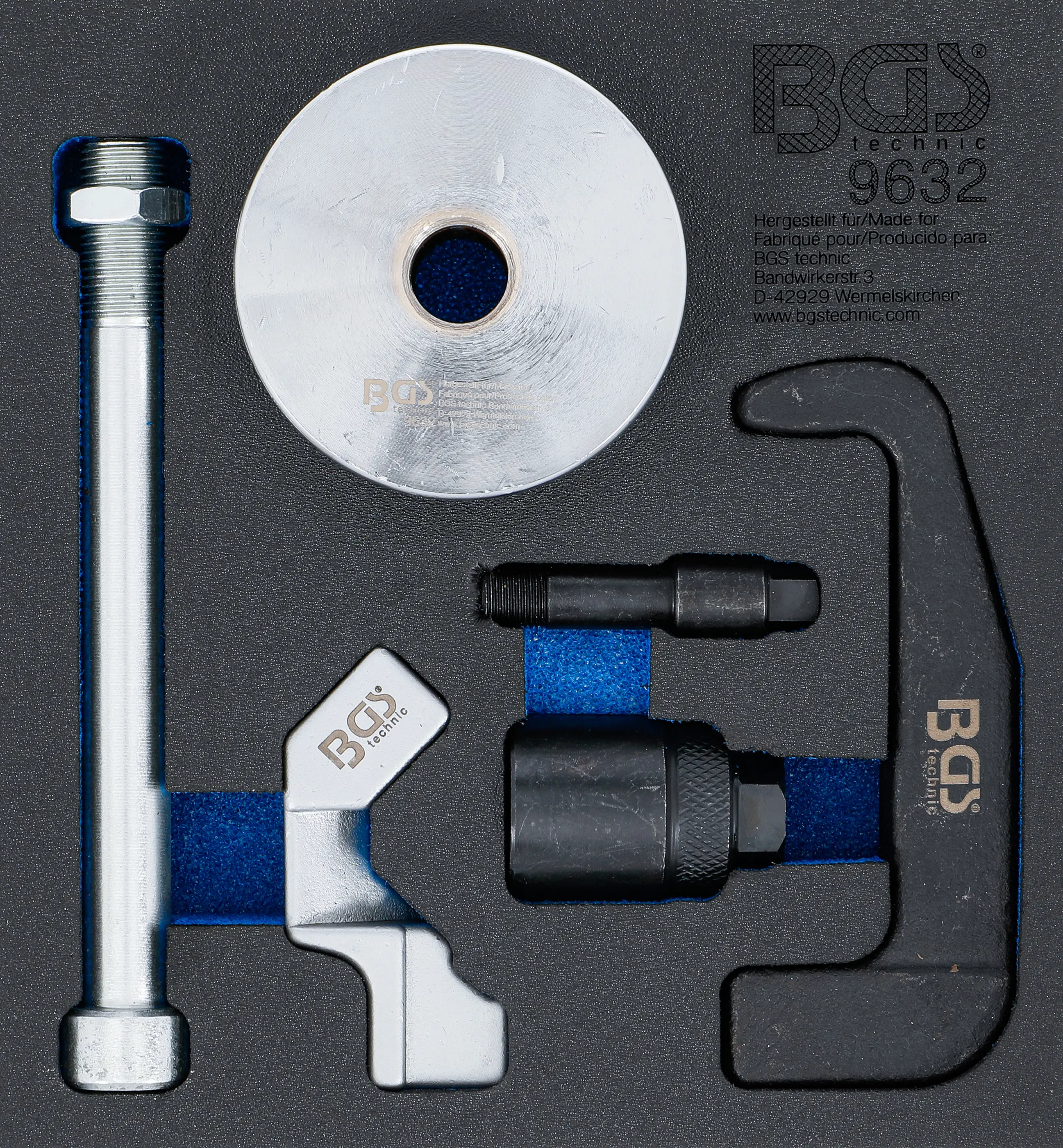 Insert de servante d'atelier 1/6 : Extracteur d'injecteurs | pour injecteurs Bosch CDI | 6 pièces