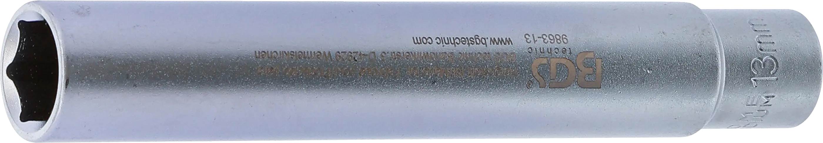 Douille, hexagonale, extra longue | transmission par carré femelle 10 mm (3/8") | 13 mm