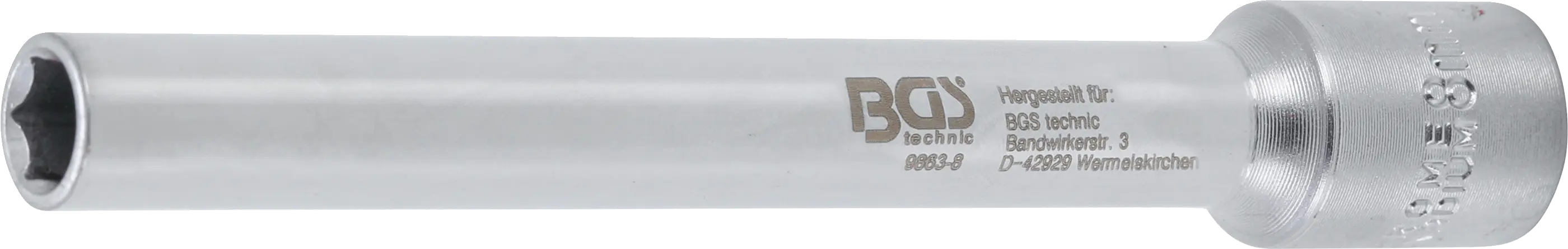 Douille, hexagonale, extra longue | transmission par carré femelle 10 mm (3/8") | 8 mm