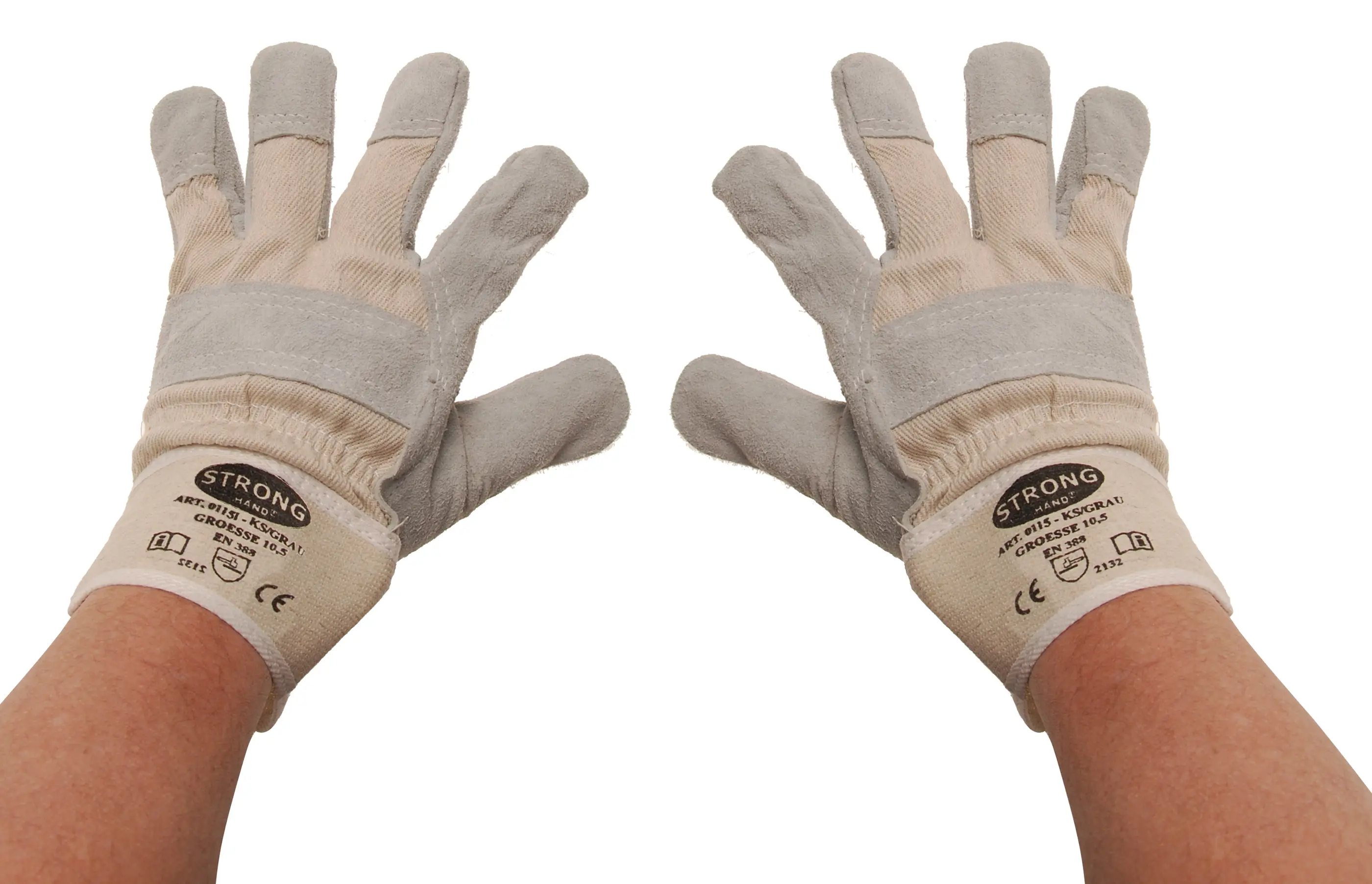 Gants de travail | cuir | taille 10,5