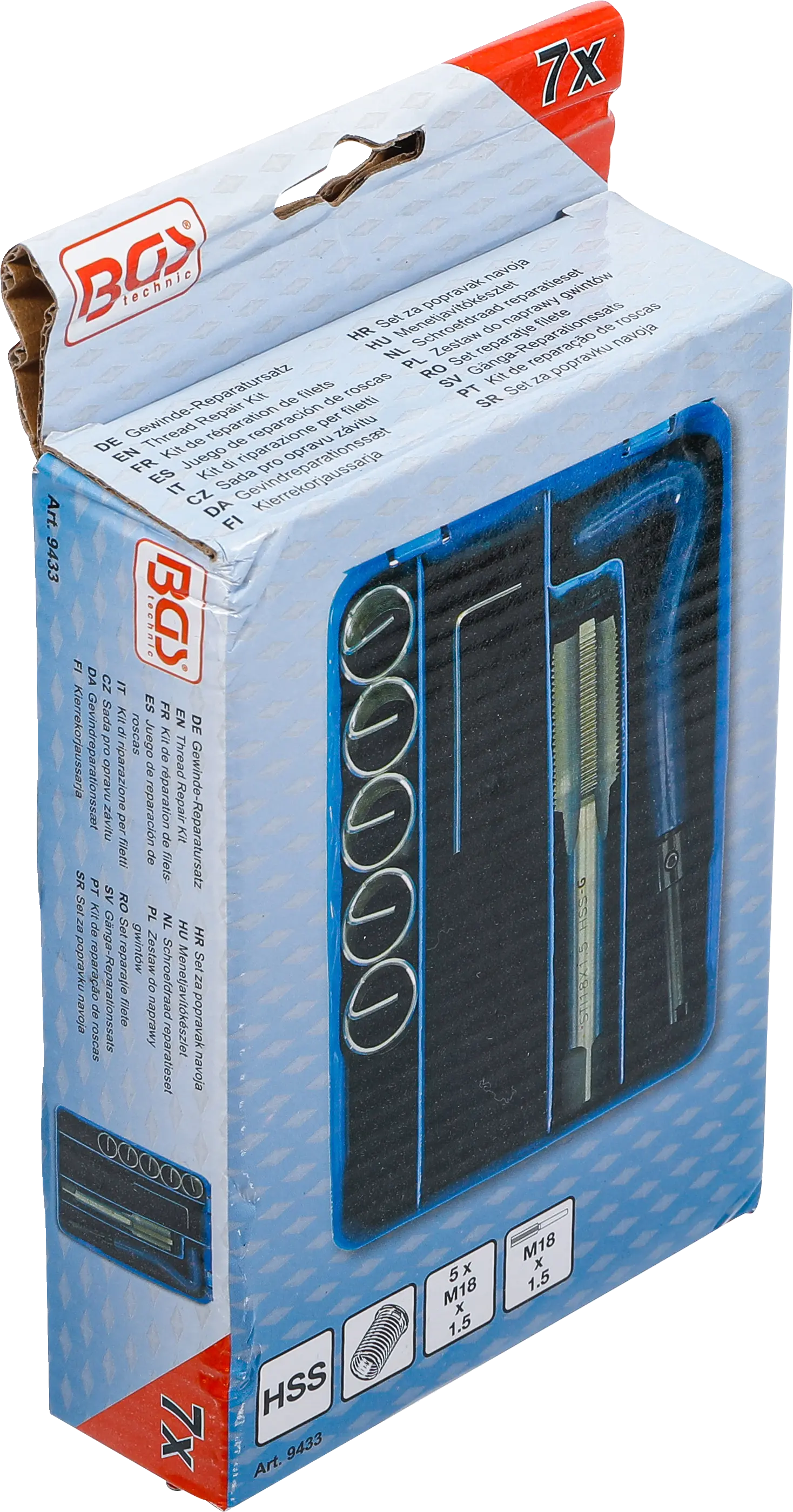 BGS Gewindebohrer-Set M18 X 1,5 – Vor- Und Fertig Produktbild-Vorschau 3